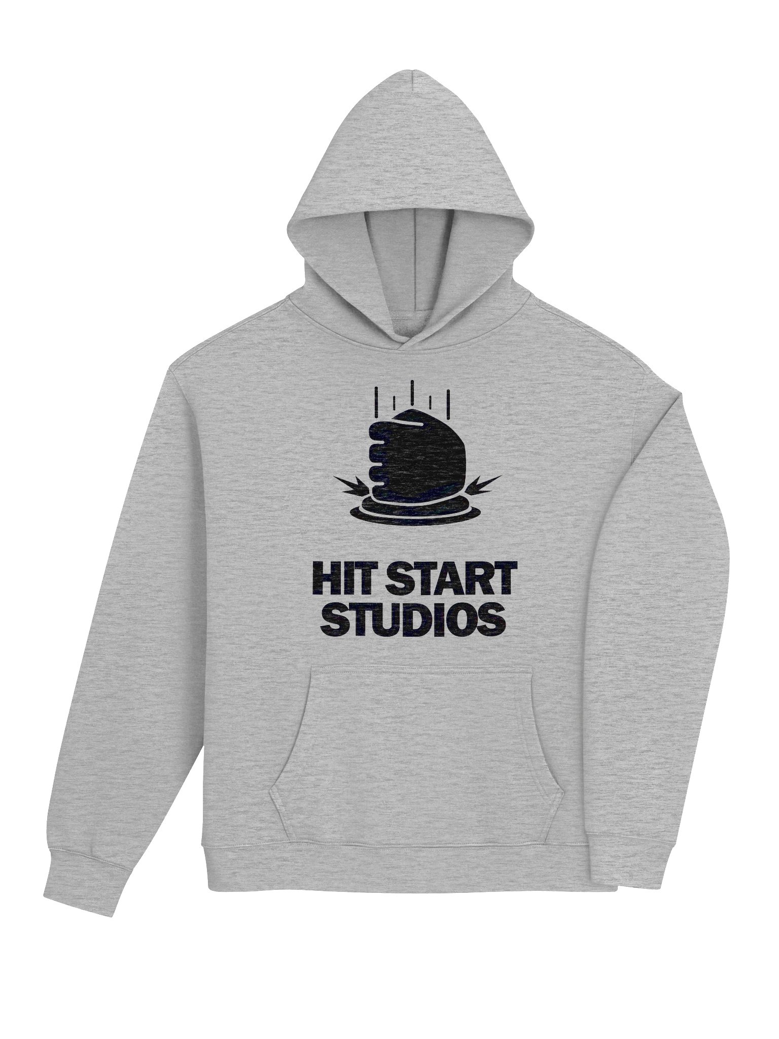Hit Start Studios Oversized Hoodie Black Logo product image (4)