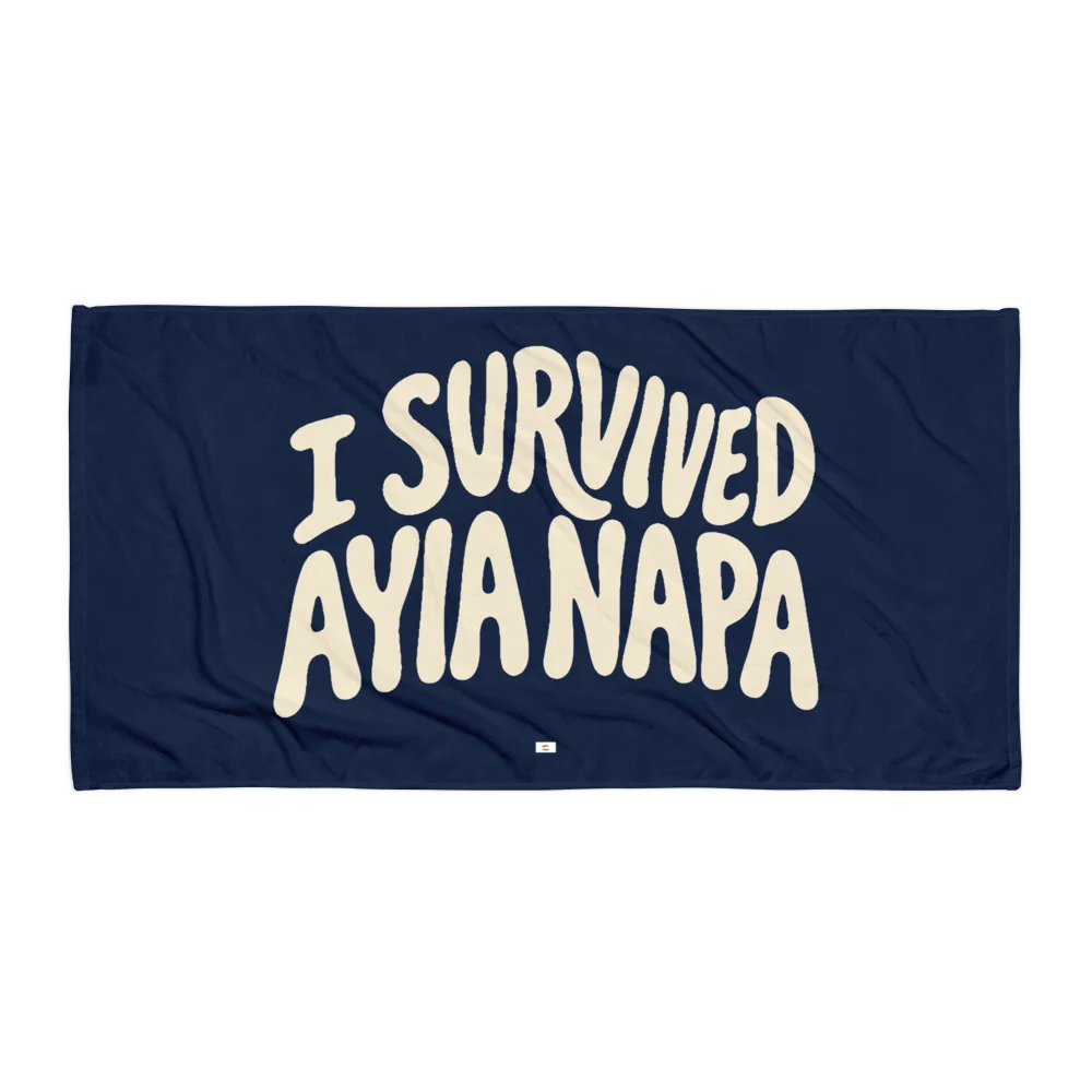 I Survived Ayia Napa — Premium Beach Towel product image (1)