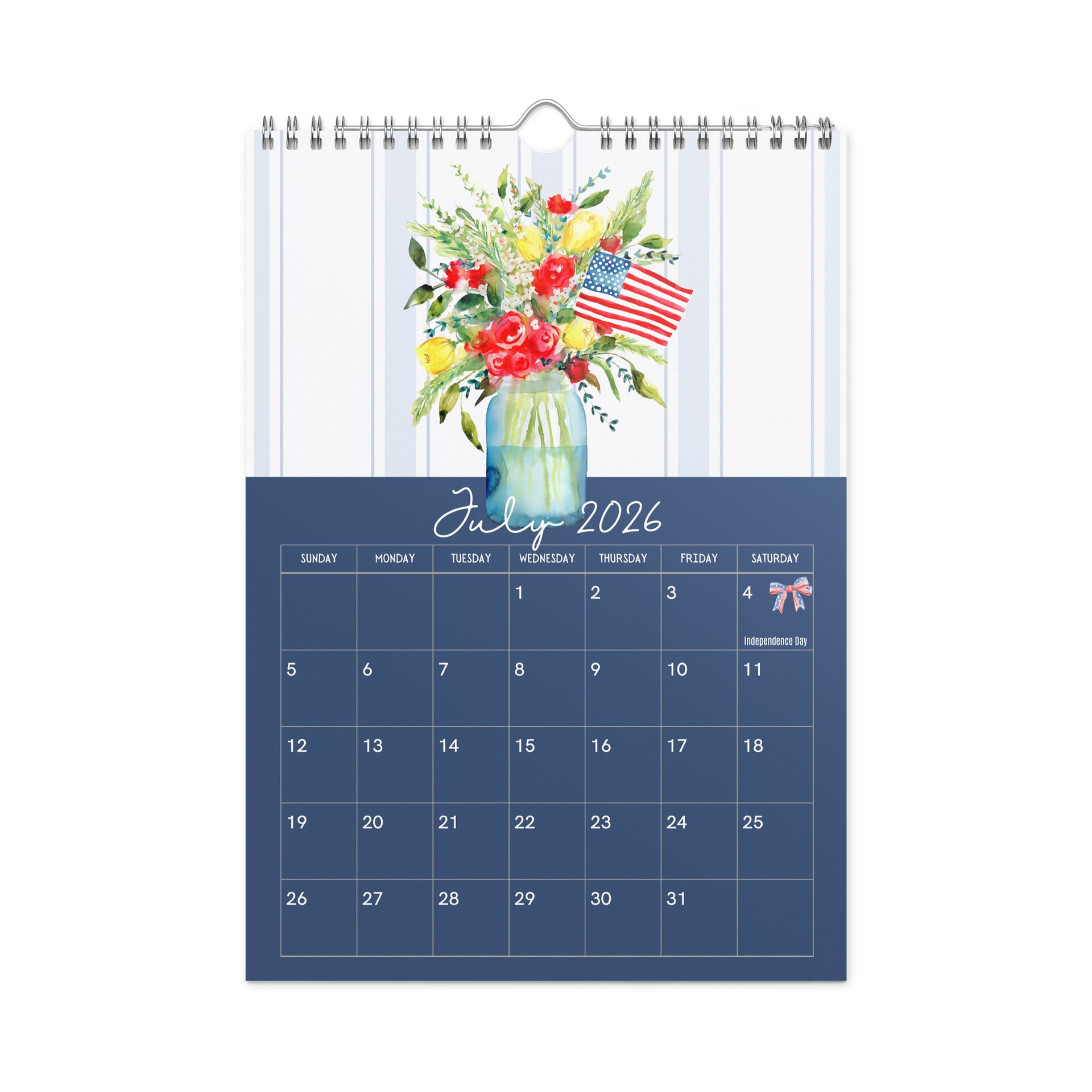 Bloom Through the Seasons: A Watercolor Calendar (July 2026 - June 2027) product image (6)