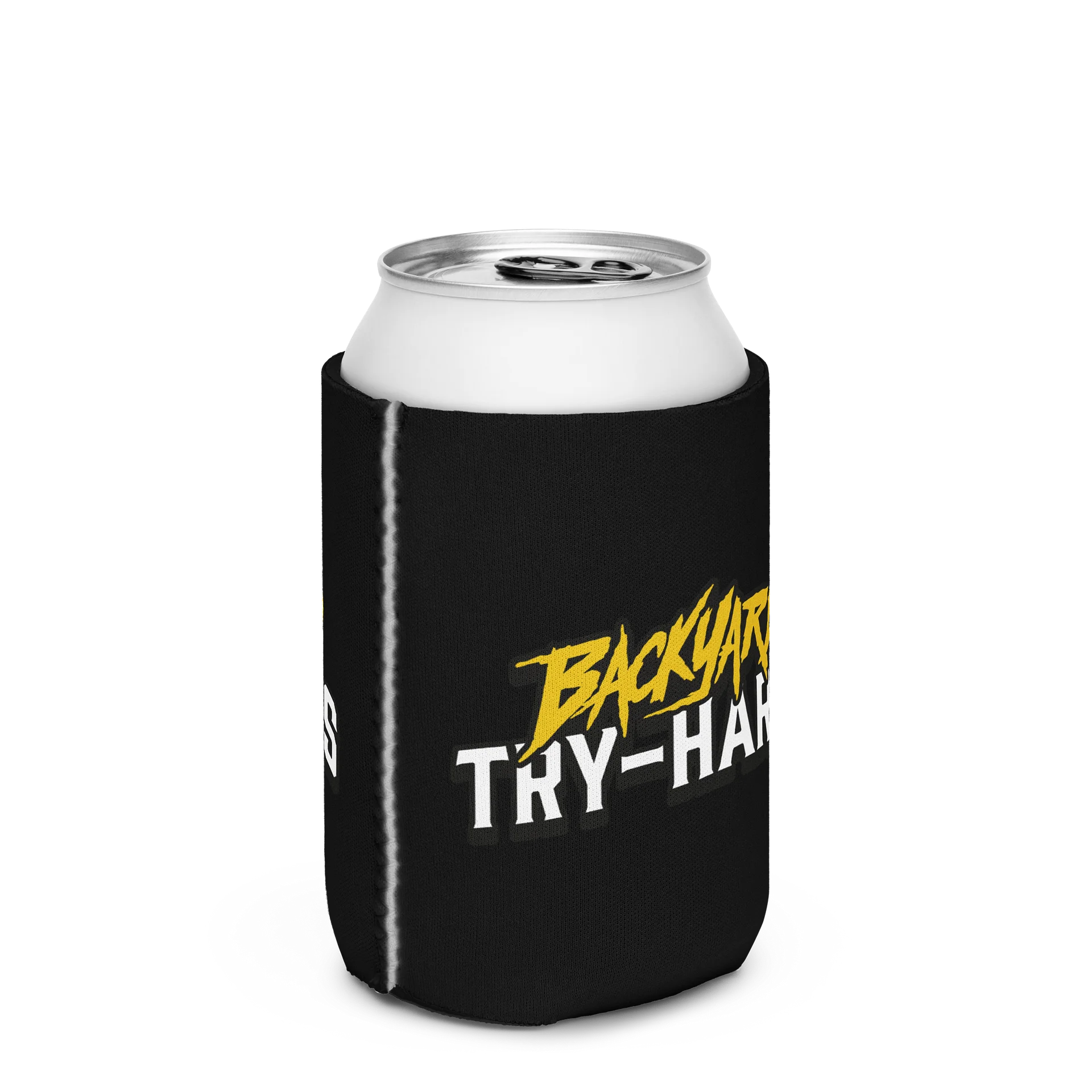 BACKYARD TRY-HARDS Logo Can Cooler product image (2)