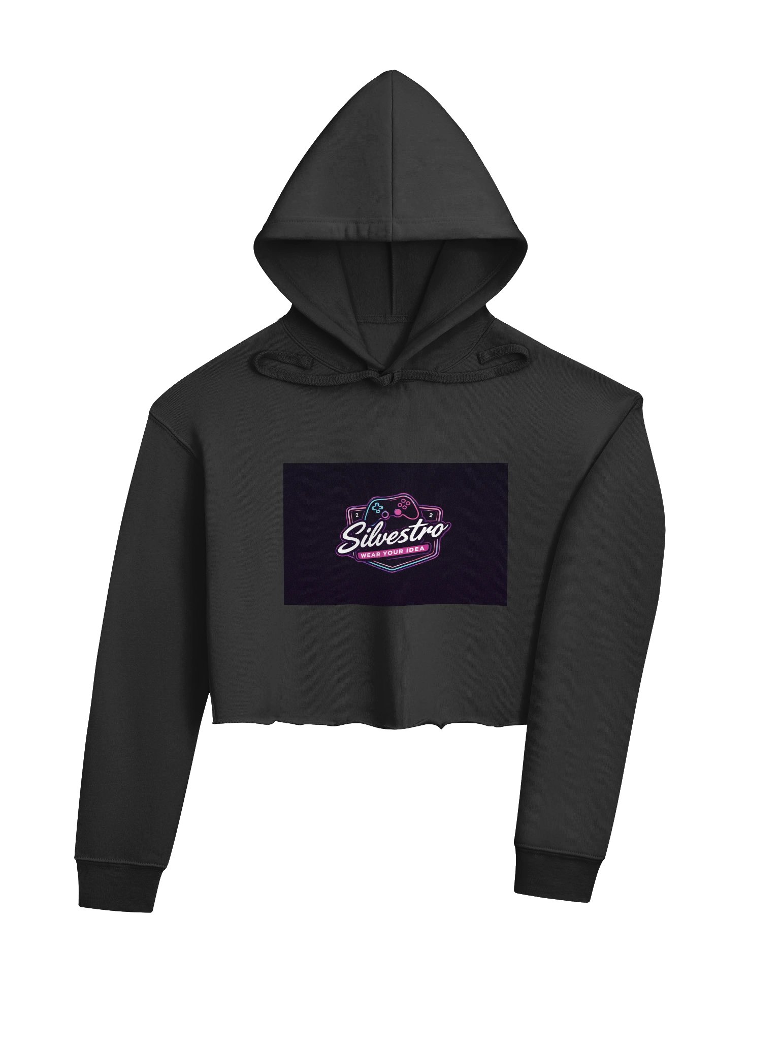 Womman Neon Gaming Dreams Crop Hoodie product image (4)