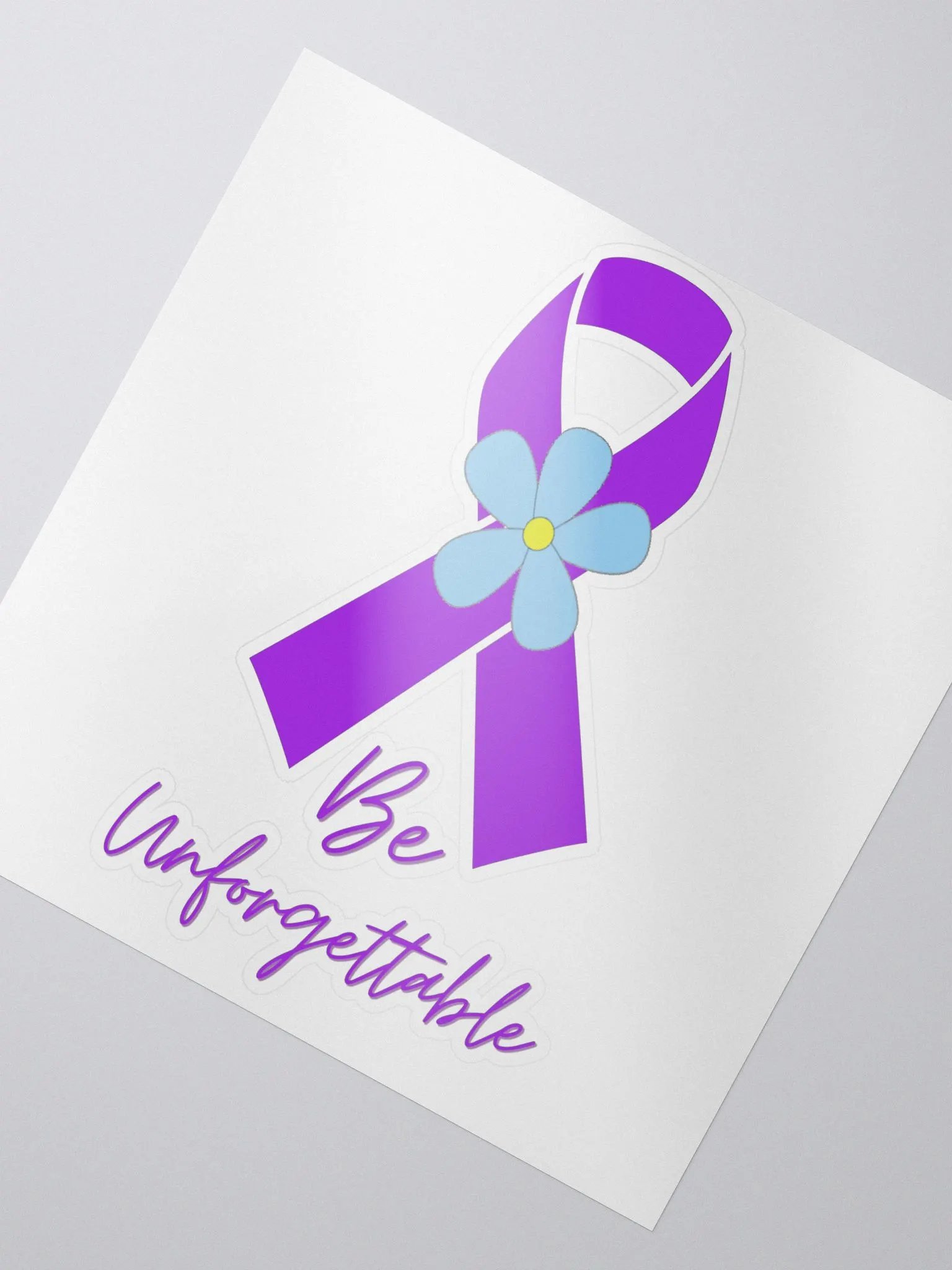 Alzheimers Awareness Kiss Cut Stickers product image (2)