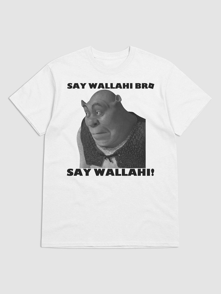 Say Wallahi Bro Shrek Meme Face Roblox Shirt | Viral Gamer Tee product image (2)