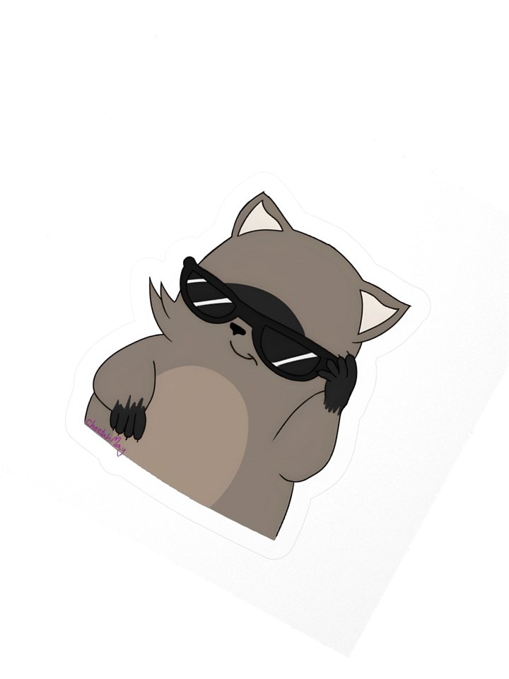 Cool RespawnRaccoon Kiss Cut Stickers product image (5)
