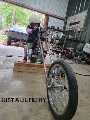 Brought this old-school lid back from the dead. 💀 Huge shoutout to Custom Destruction for the killer restoration work on Odin's new gear. Safe to say Just A Lil Filthy is officially ready to rip. 🏁🔥 ​#JustALilFilthy #CustomDestruction #Vintagestyle #MotoKids #BuiltNotBought 