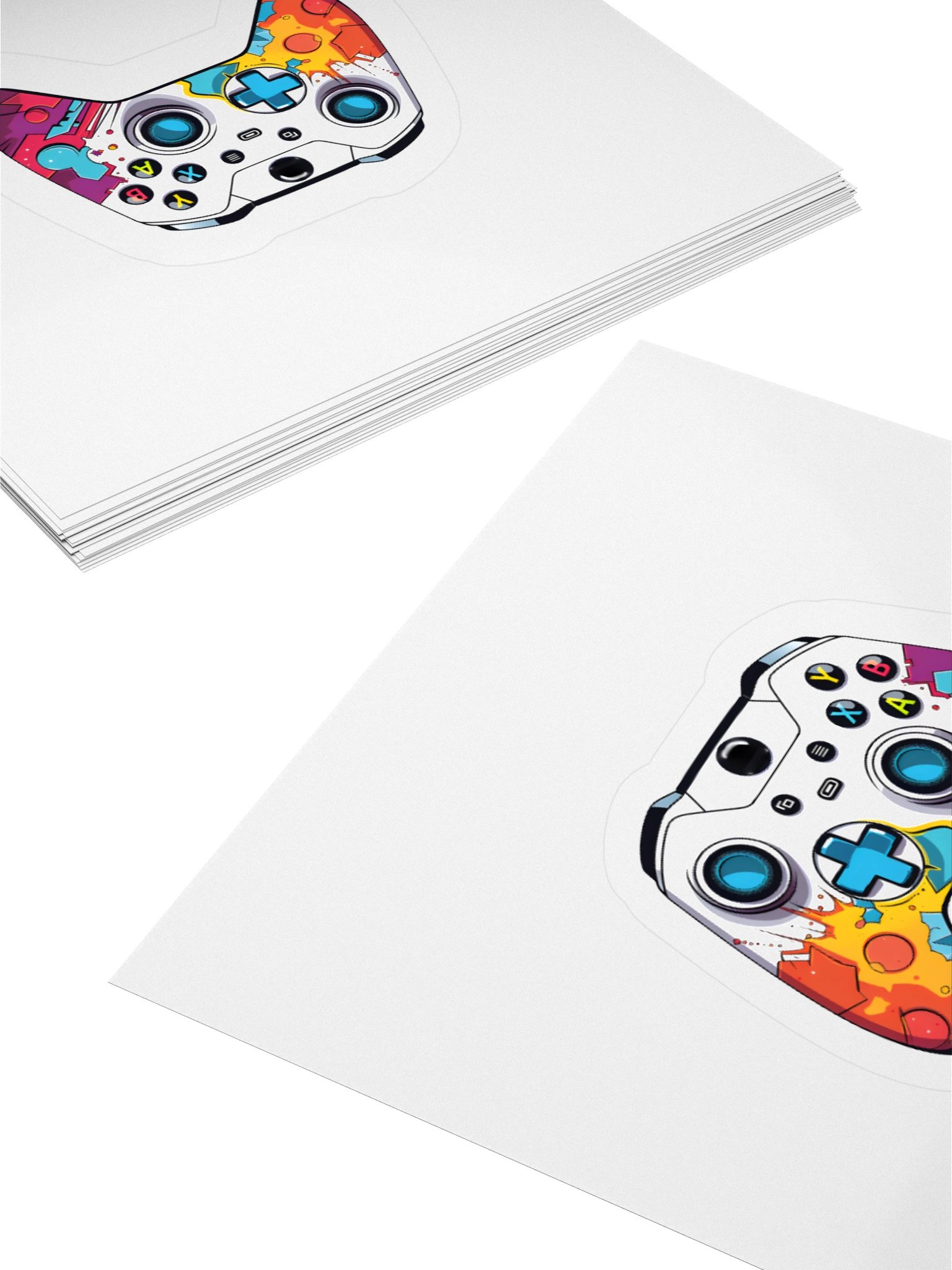 Retro Splash Gaming Controller Stickers product image (11)