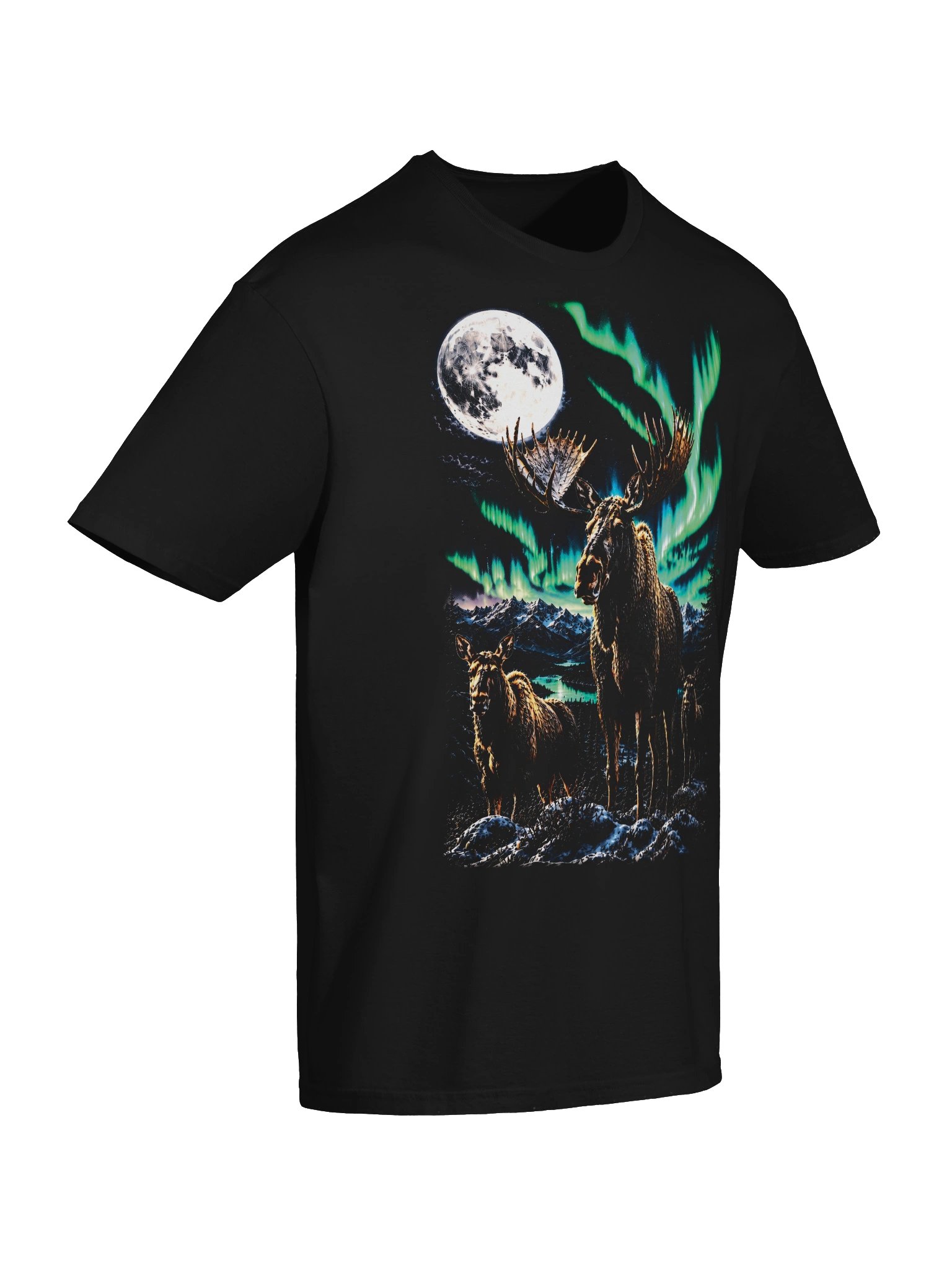Bull Moose Howling Moon Tshirt | Legendary Wildlife Shirt product image (5)