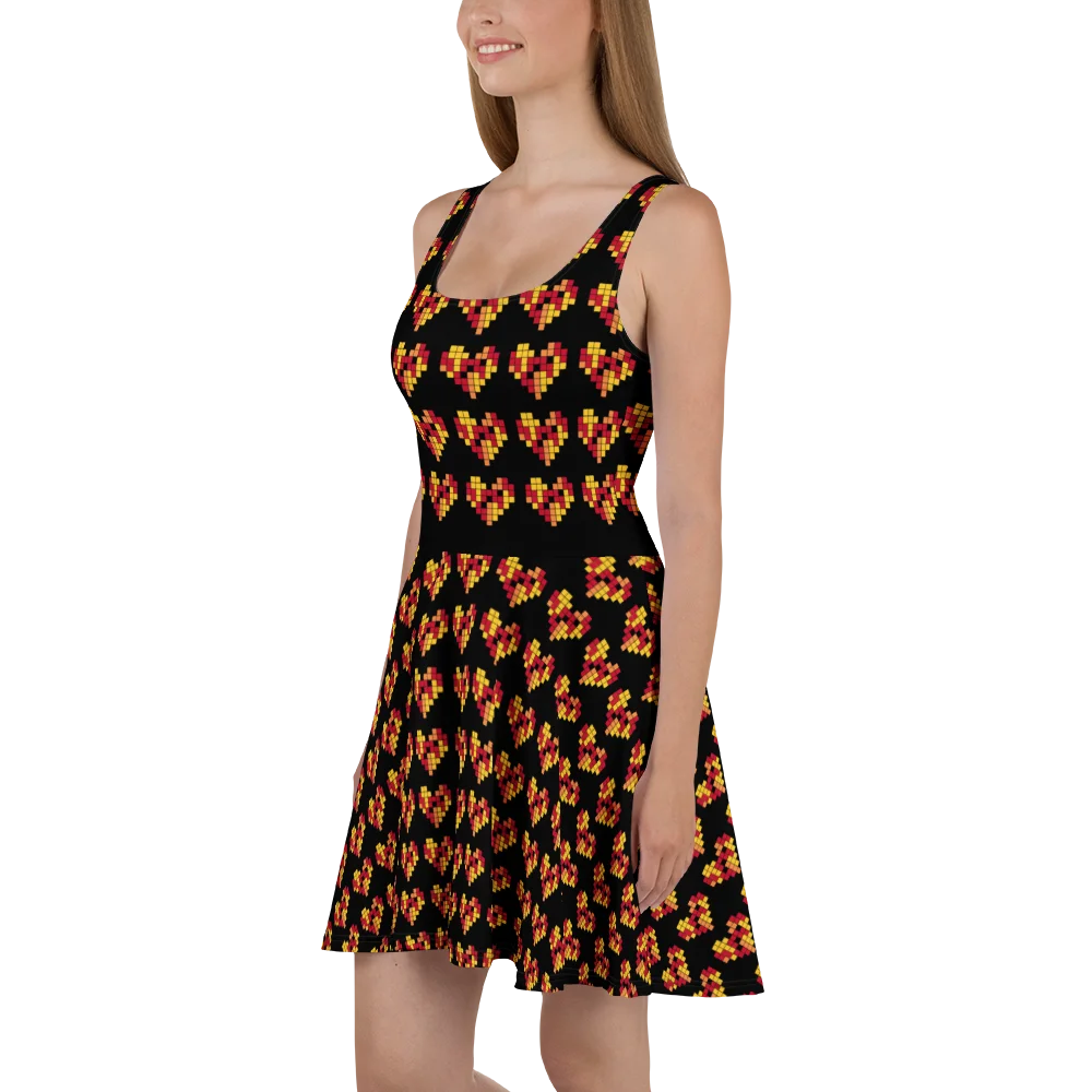 Pixel Art Hearts Dress 8-Bit Retro product image (4)