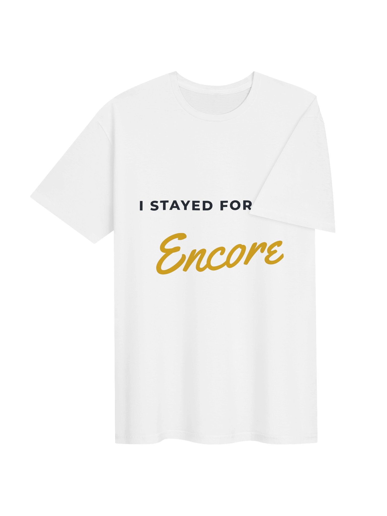 I Stayed for the Encore Tee (Brush, White) product image (4)