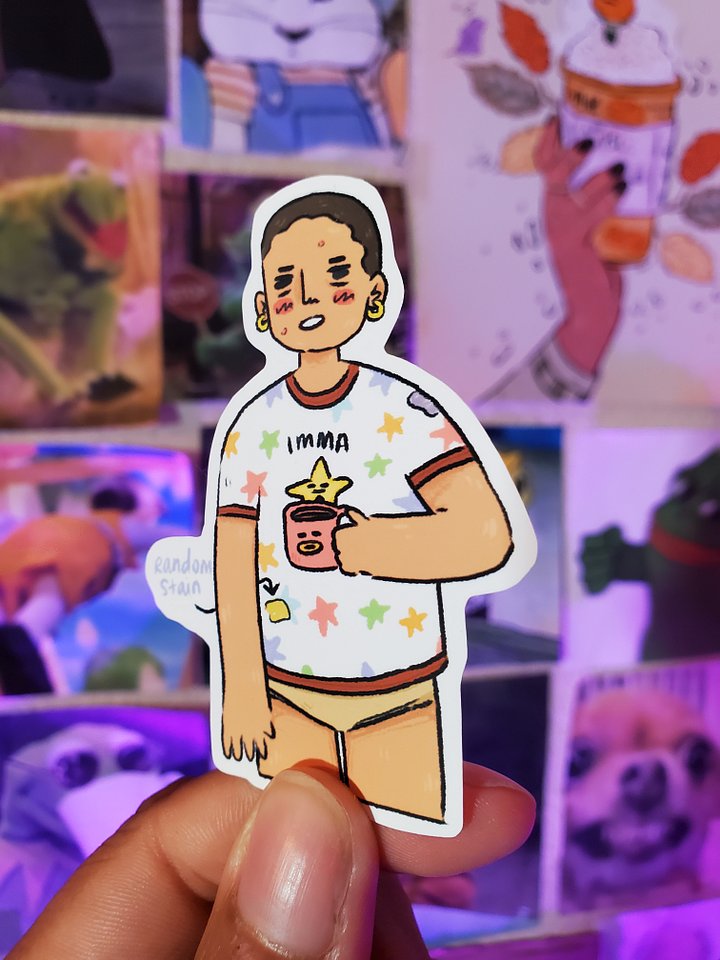 Rough Mornin--err Days but Making it Work - Hooman (Human) Sticker product image (2)