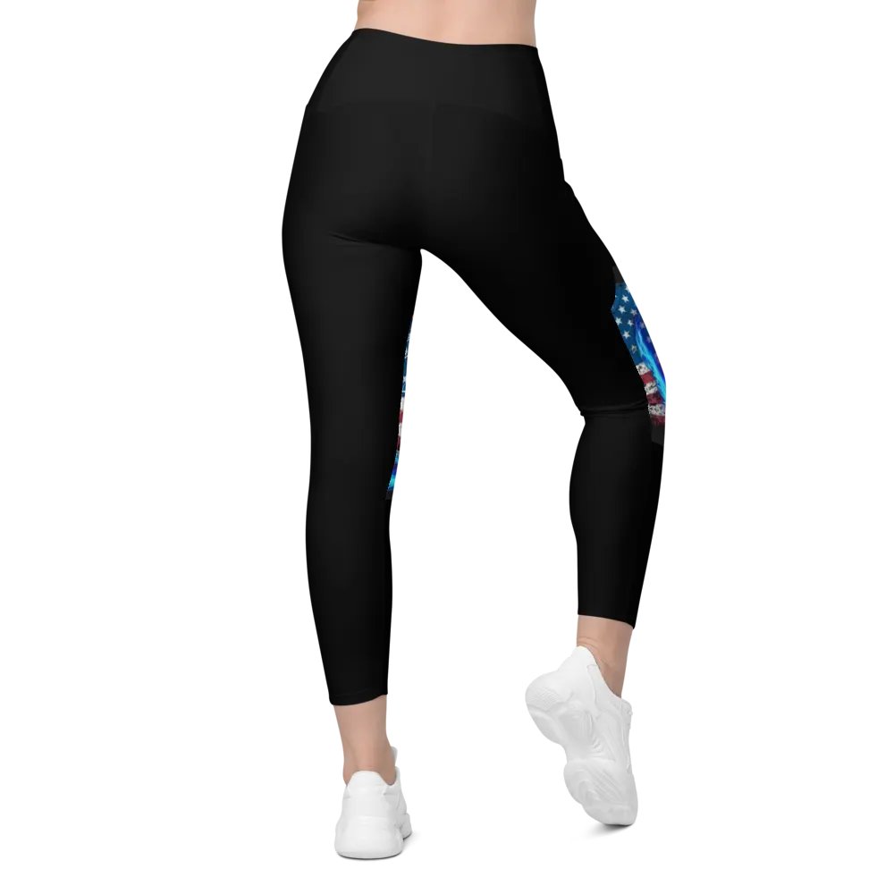 Leggings w pockets black product image (2)