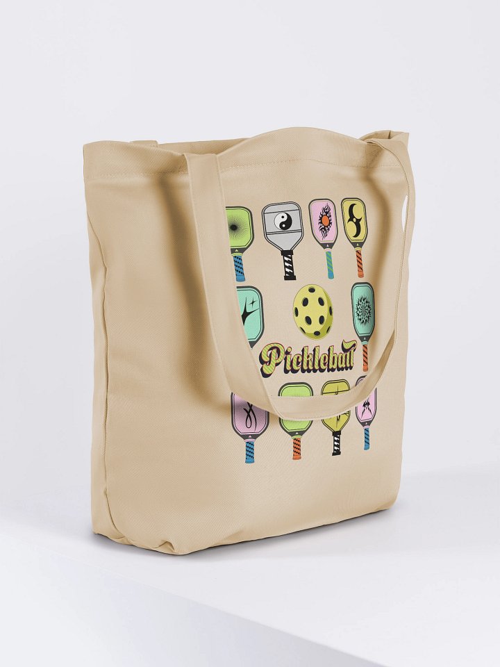 Pickleball Paddle Colorful Tote Bag product image (4)