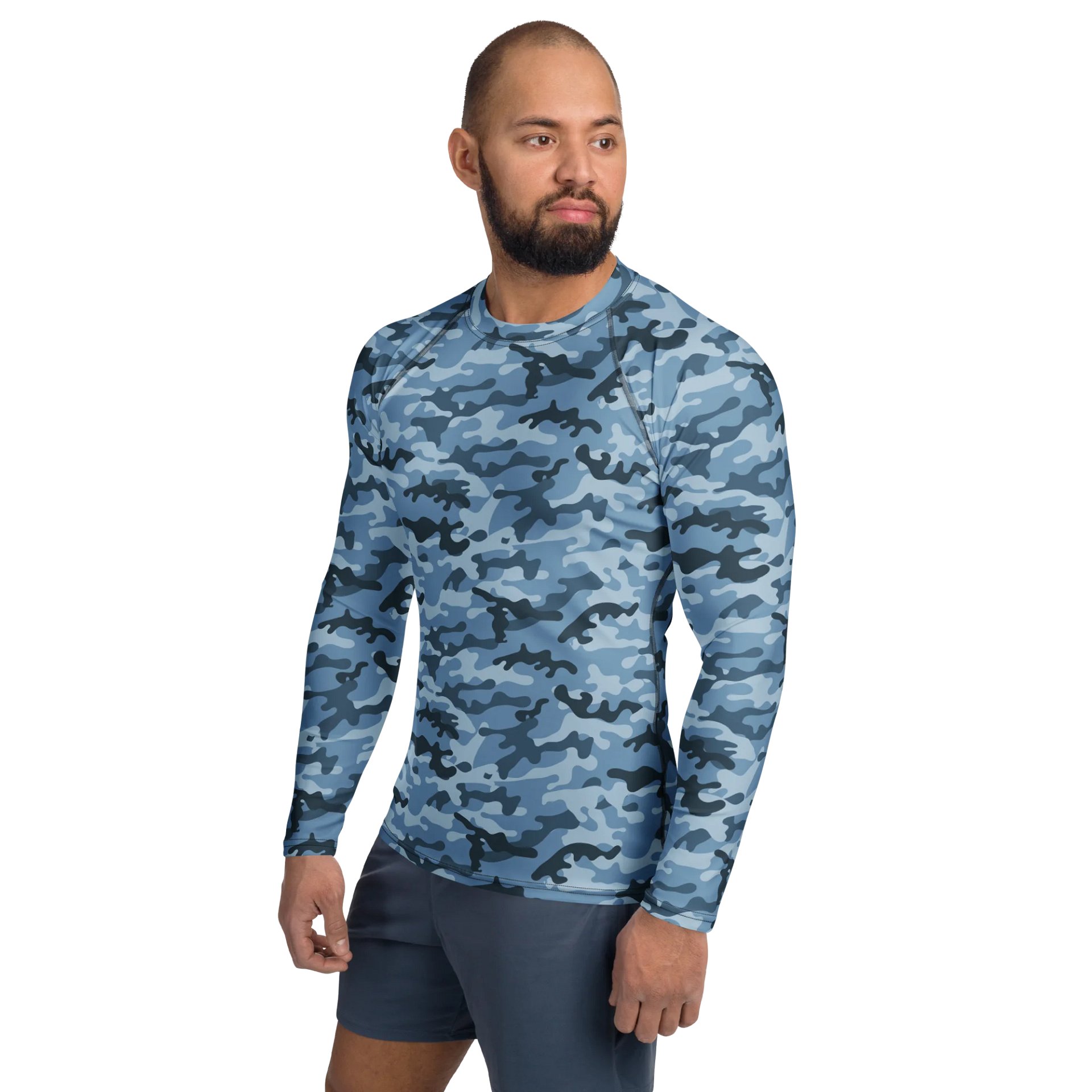 Mens Blue Camo Rashguard product image (4)