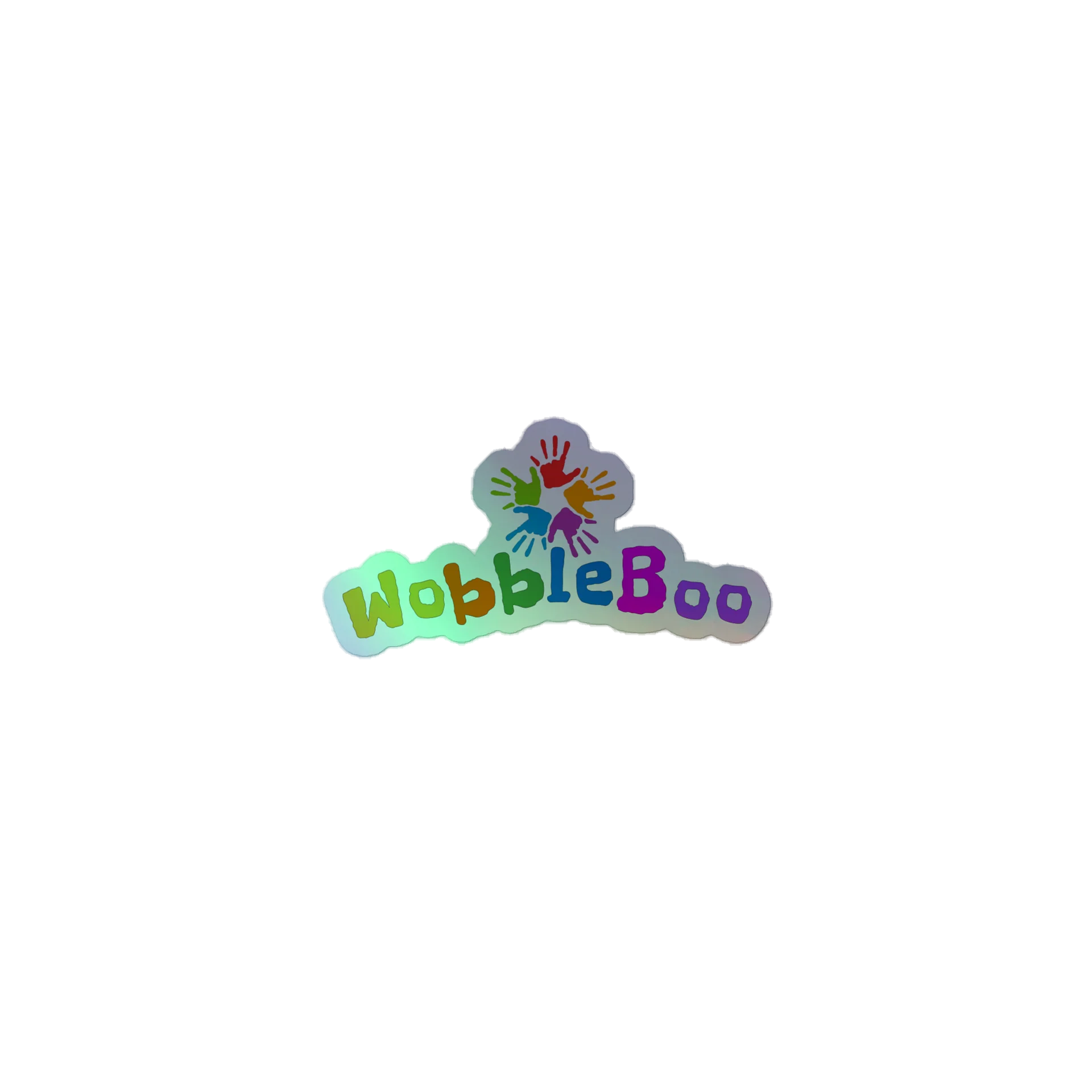WobbleBoo Holographic Handprint Sticker Sheet product image (2)