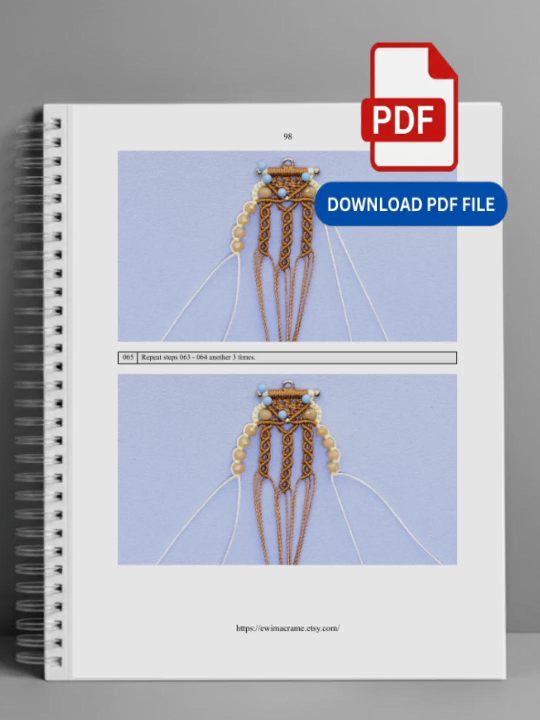 Micro Macrame Owl – Photo Tutorial product image (5)
