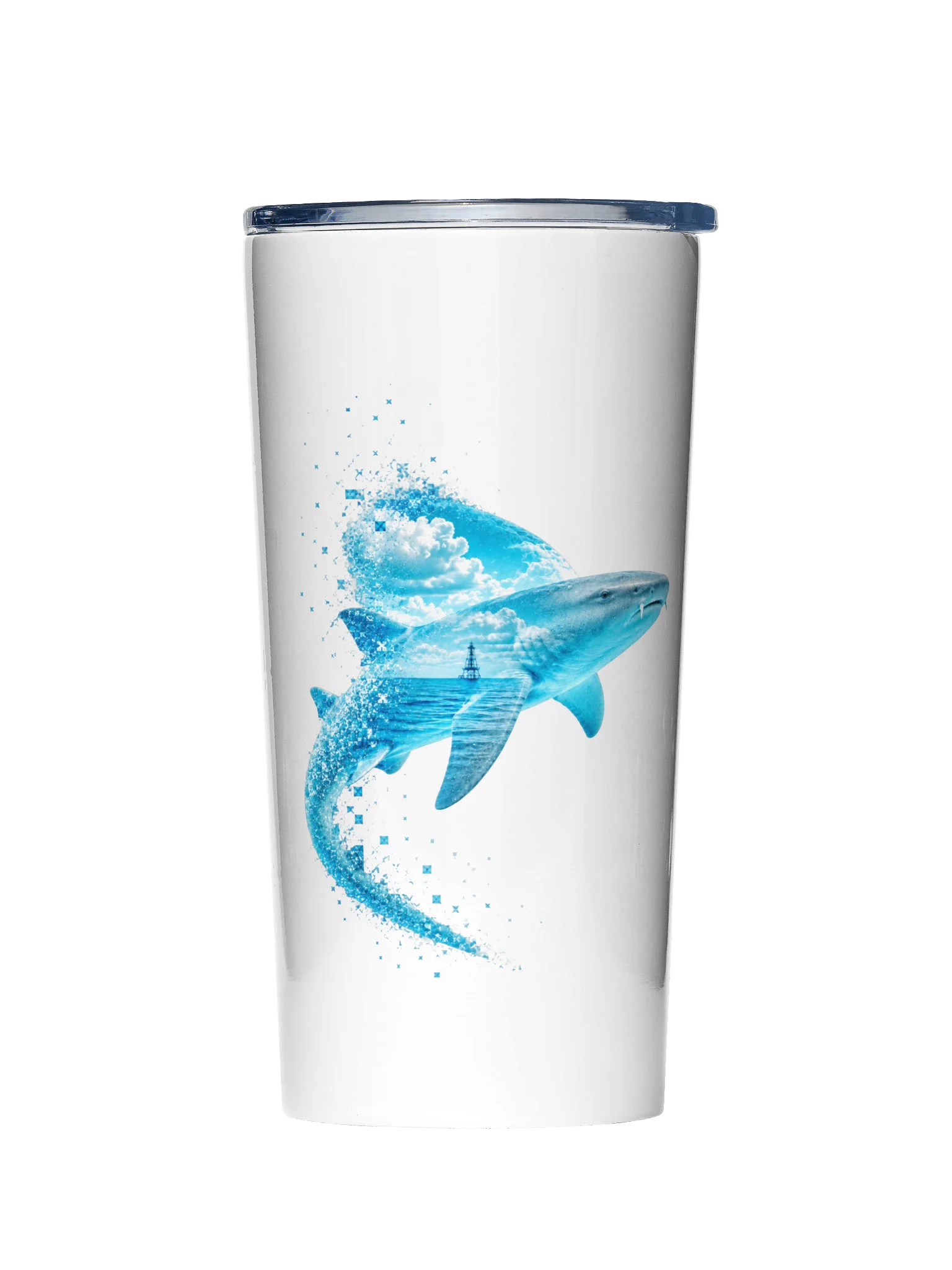Nurse Shark 20oz Stainless Steel Tumbler - Keys Collection: Lighthouse Edition product image (1)