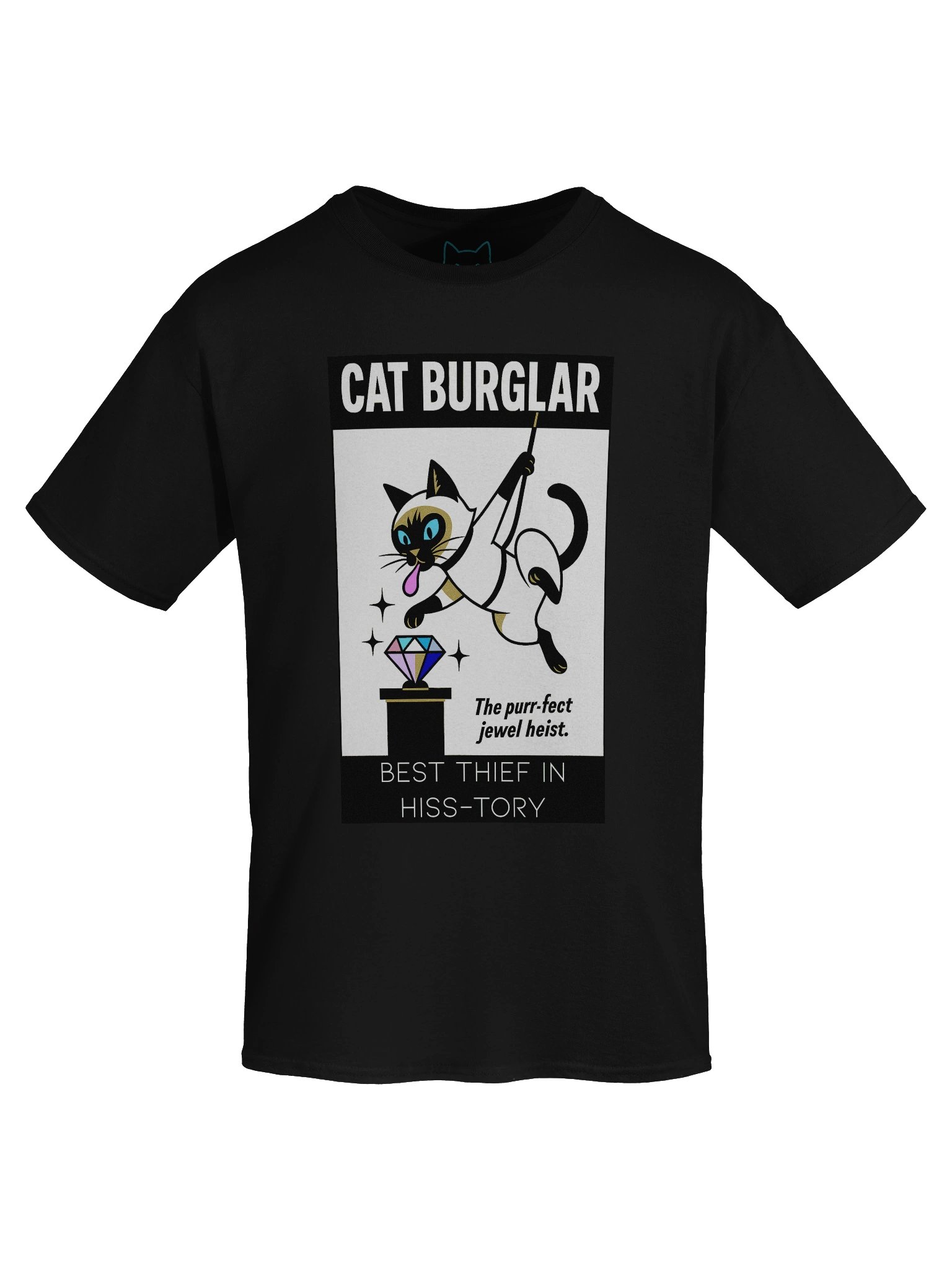 Cat Burglar Purr-fect Jewel Heist Boxy Fit Unisex T-Shirt product image (60)