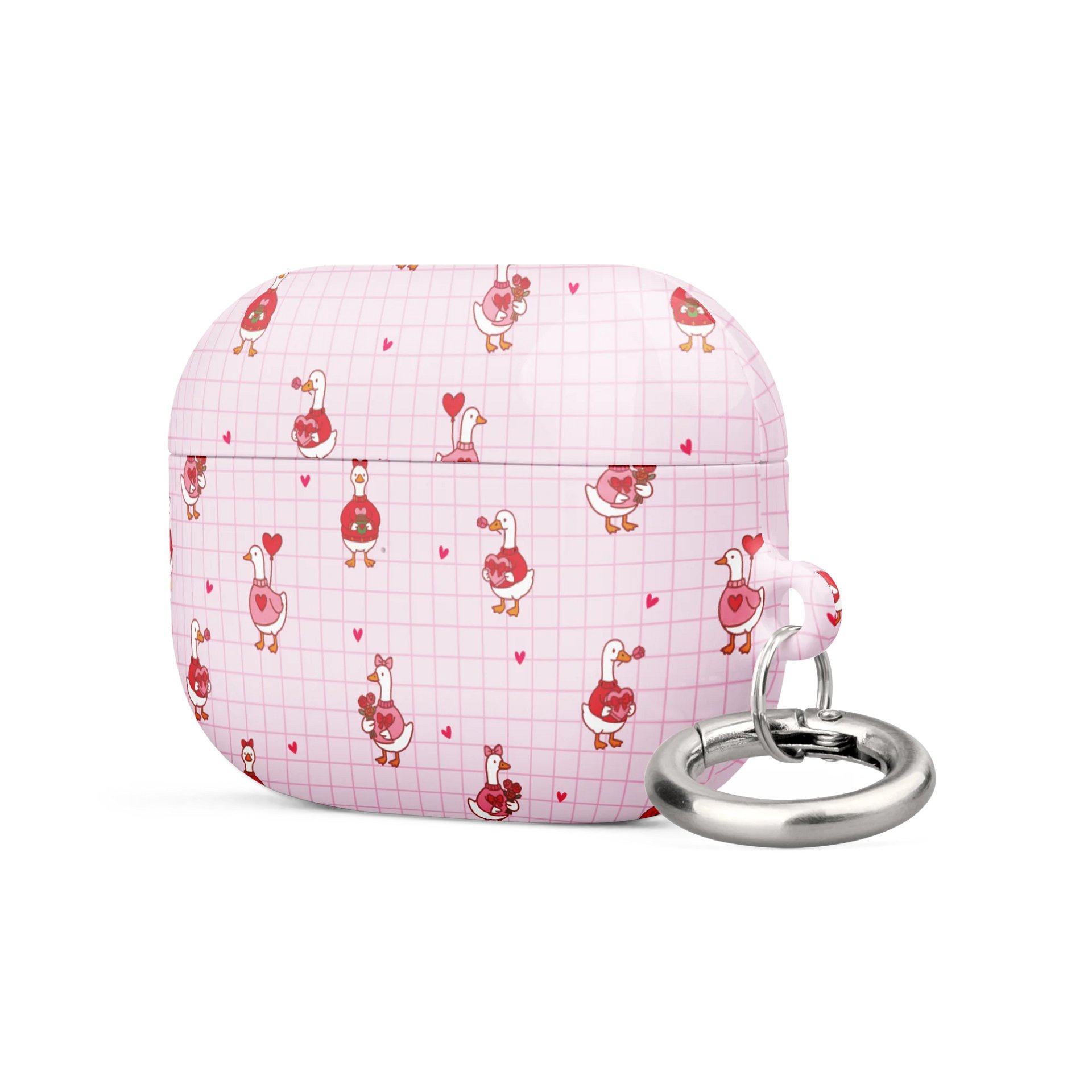Pink coquette Valentine Goose AirPods® Pro Gen 1 and 2 Gen 1 and 2, Gen 3 Cases. product image (2)