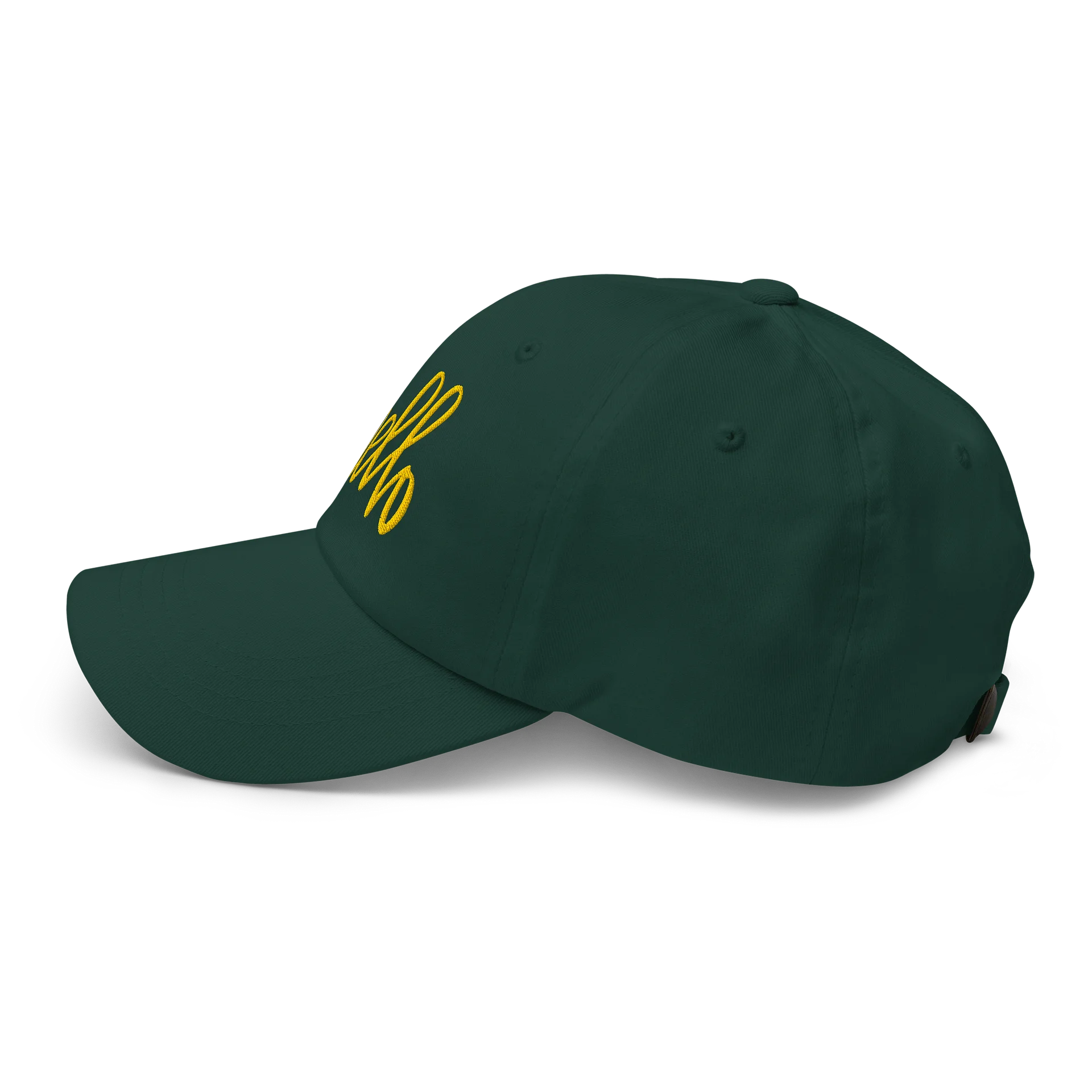 AK’s Hello! — Soft Golden Yellow on Green - Hat product image (4)