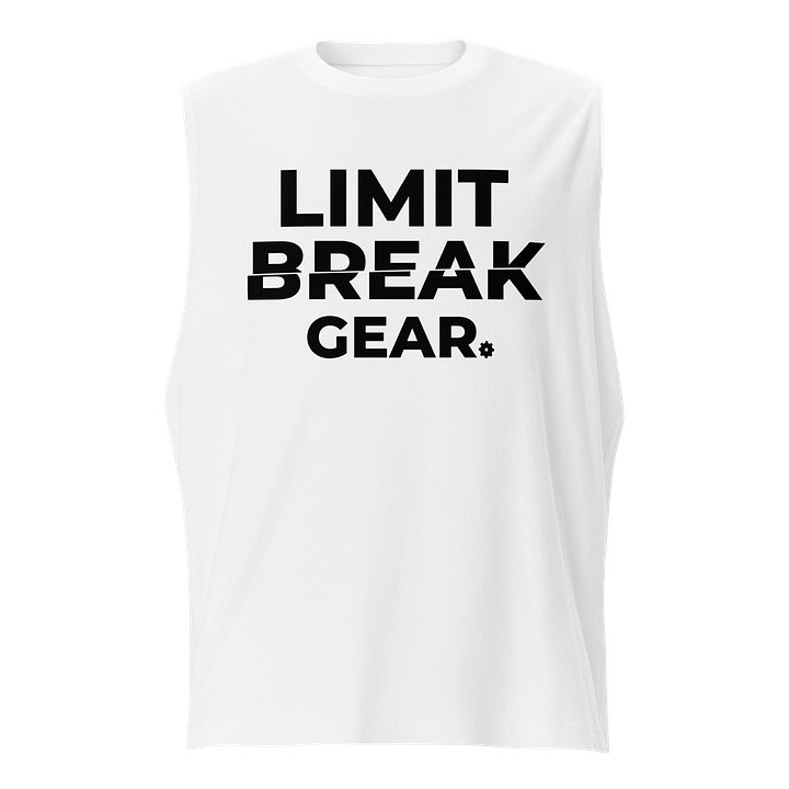 Limit Break Gear sliced Sleeveless - black logo product image (1)