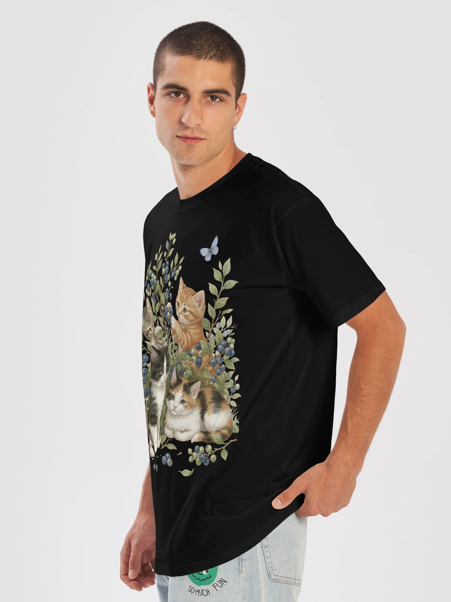 Vintage Floral Cats T-Shirt product image (39)