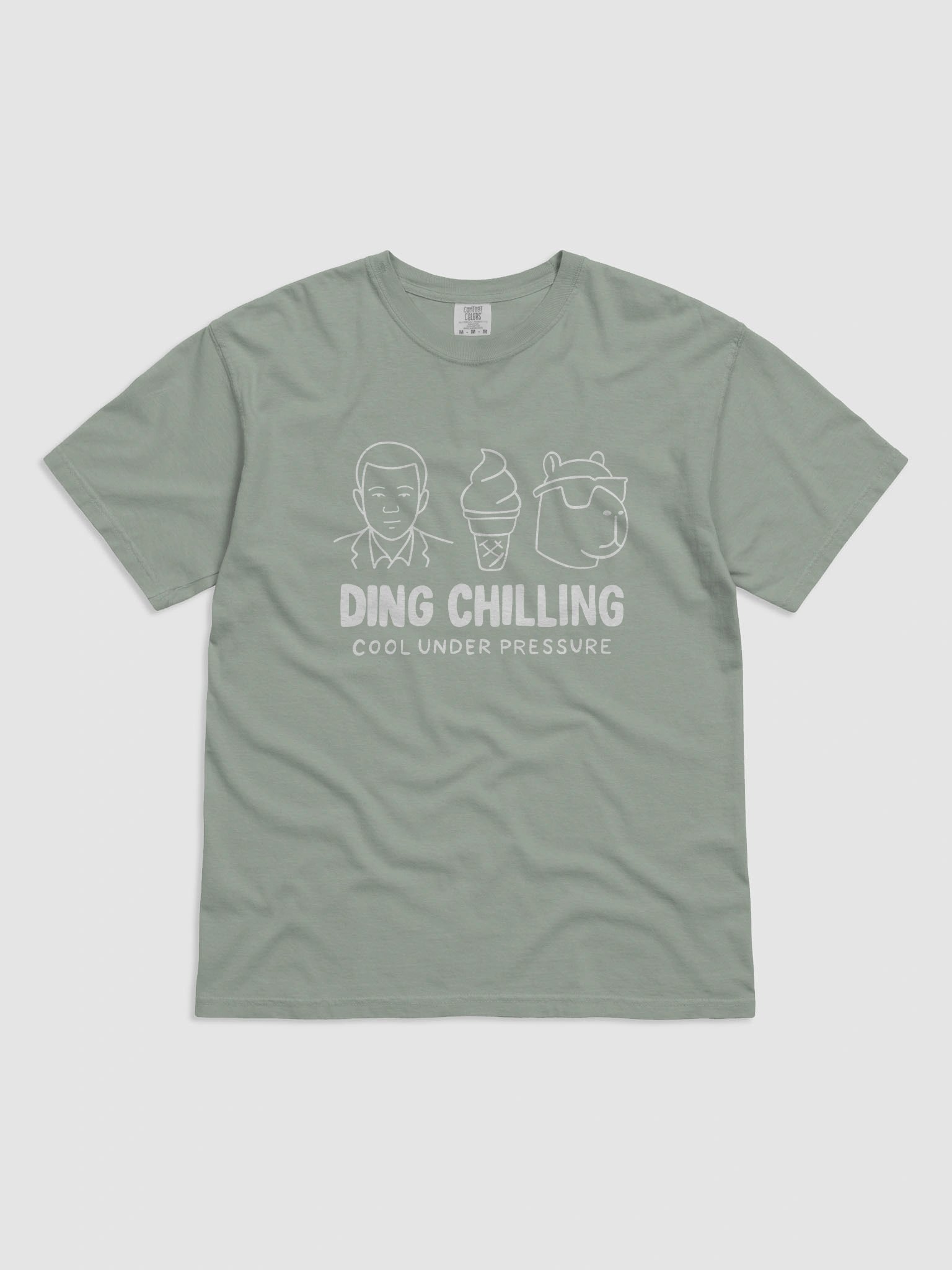 Ding Chilling 2a – Cool Under Pressure | Funny Chess Meme Design | T-Shirt White on Dark product image (1)