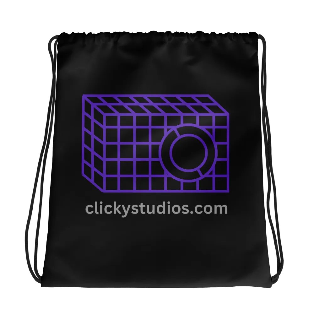 Clicky Studios Drawstring Bag product image (1)