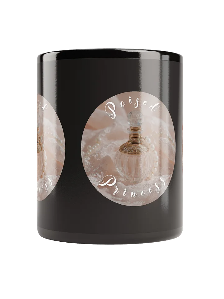 Poised Princess Perfume Trio — Black Glossy Mug product image (4)