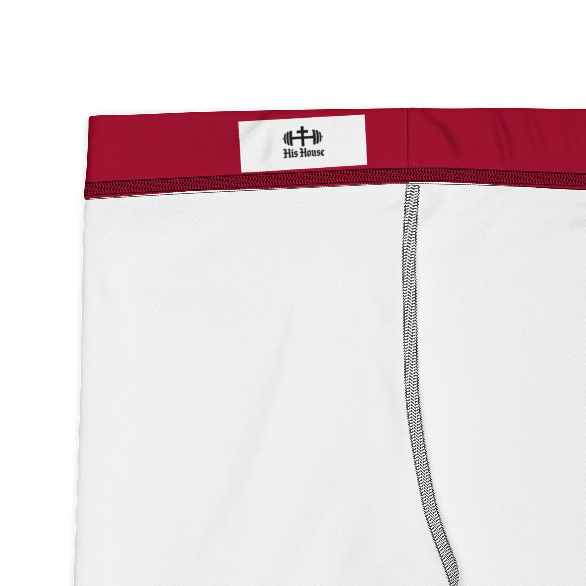 His House Womens Performance Crop Leggings - Red product image (2)