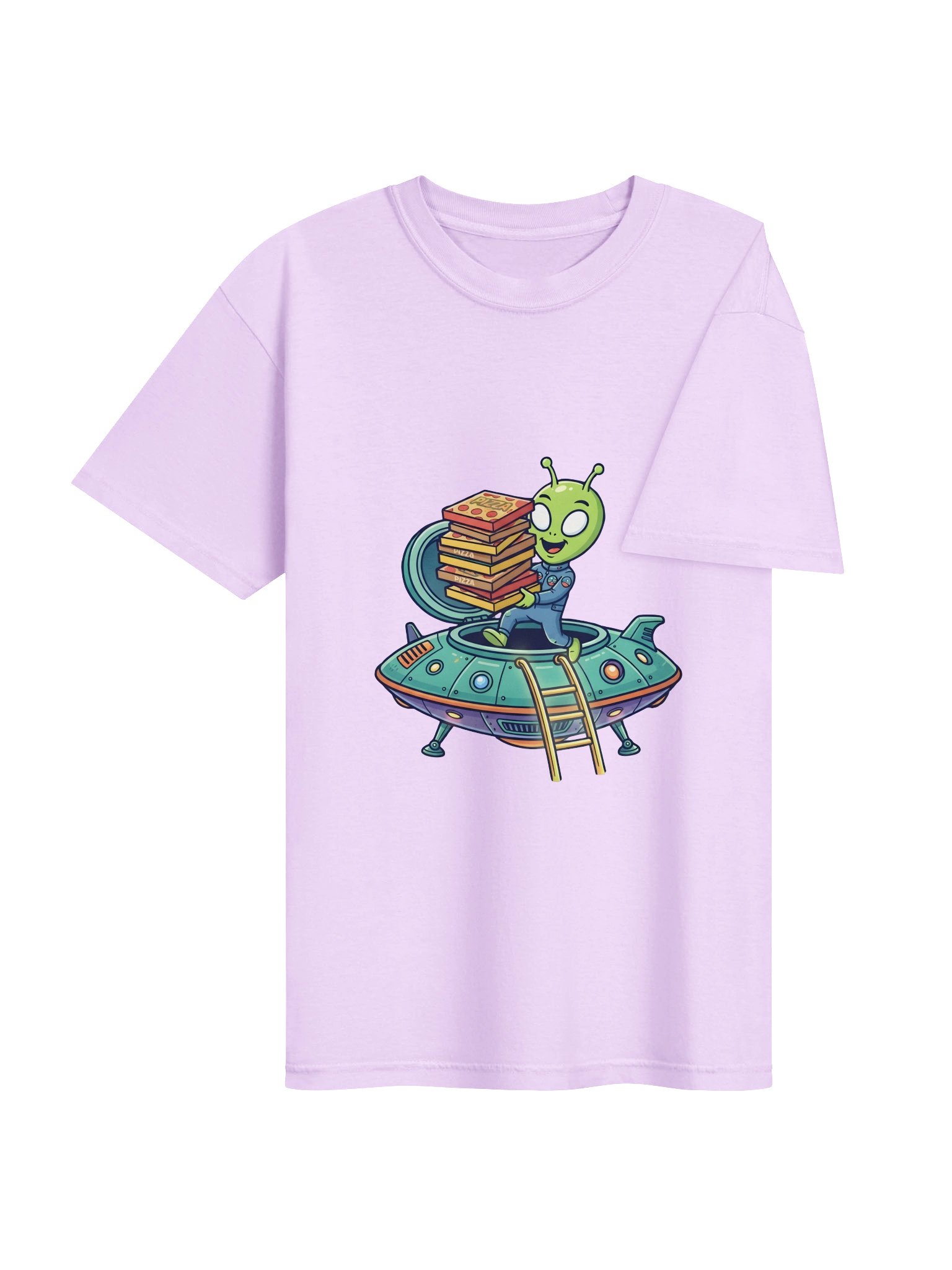Alien Pizza Delivery Tee product image (4)