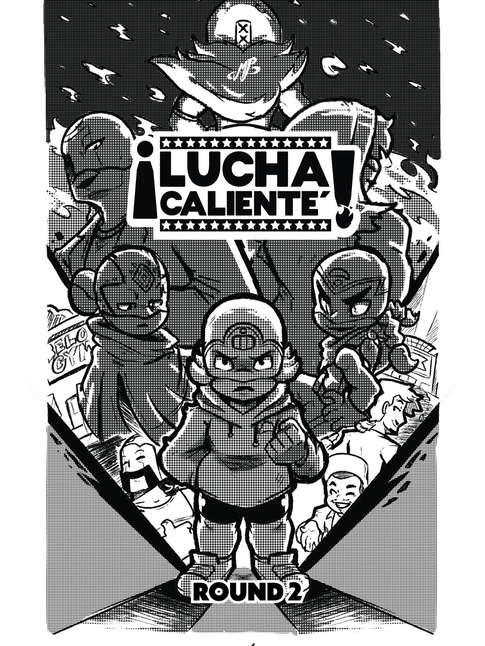 Lucha Calienté - Round 2 Riso Zine product image (2)