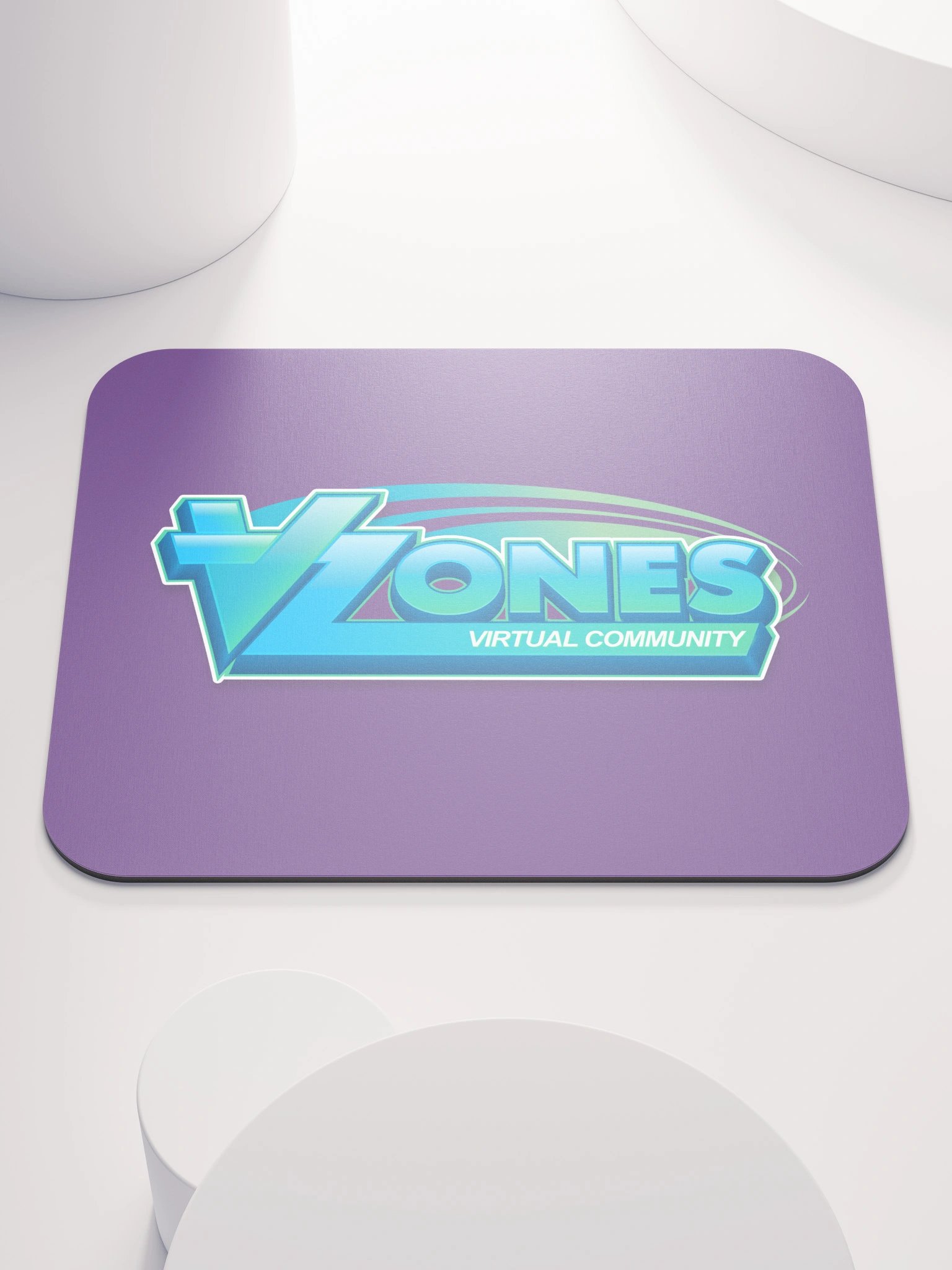 VZones Logo Mouse Mat - Purple product image (1)