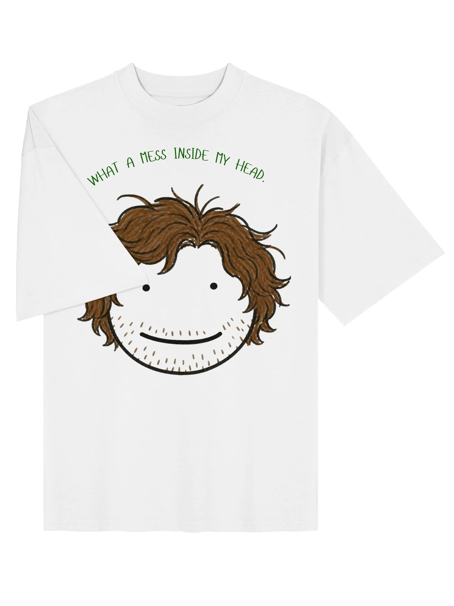 WHAT A MESS INSIDE MY HEAD. OVRSIZED TEE. product image (3)