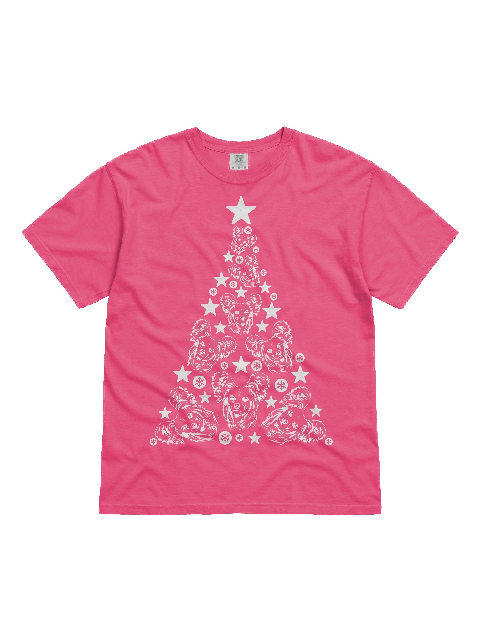 Chinese Crested Dog Christmas Tree T-Shirt product image (2)