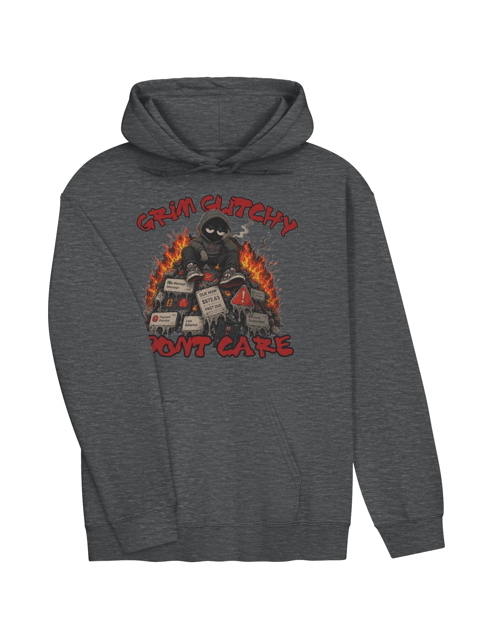 Glitchy Dont Care Hoodie product image (3)
