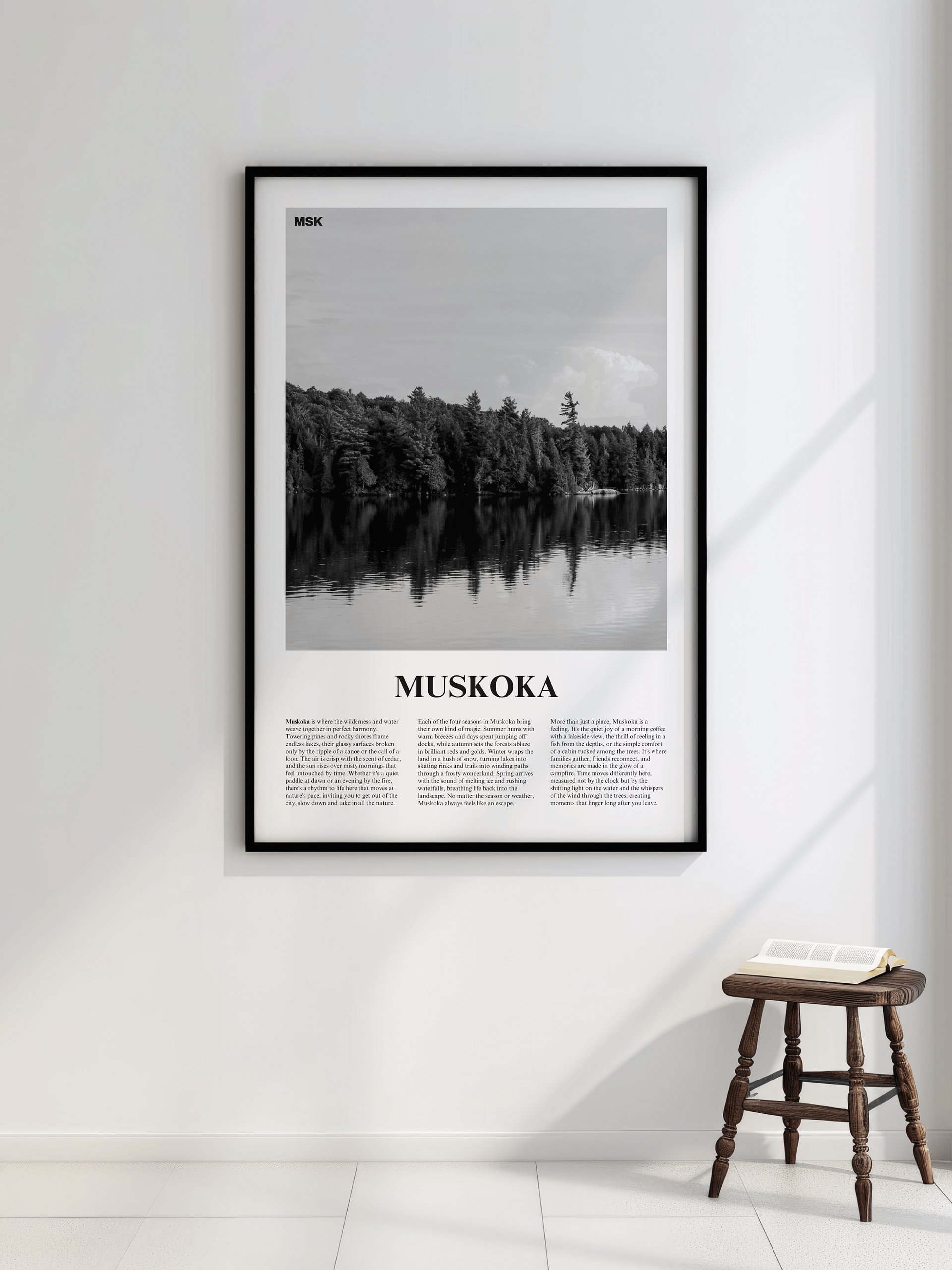 Muskoka 01 Newspaper Poster | Framed product image (2)