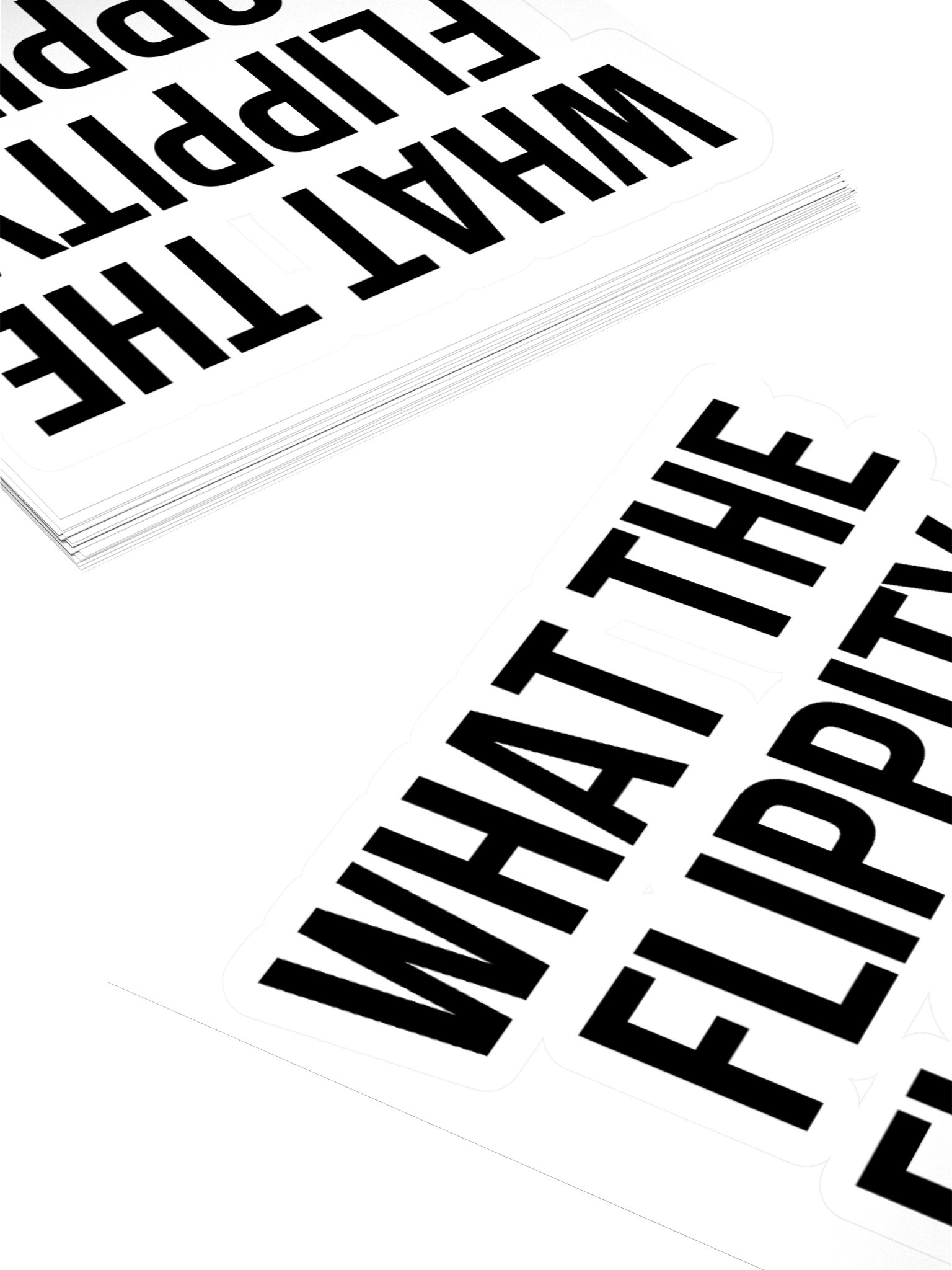 "What The Flippity Floppity" Sticker product image (4)