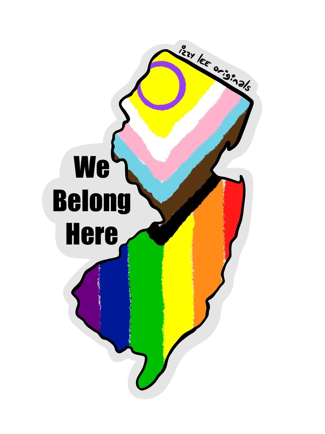 We Belong Here Sticker - New Jersey product image (3)