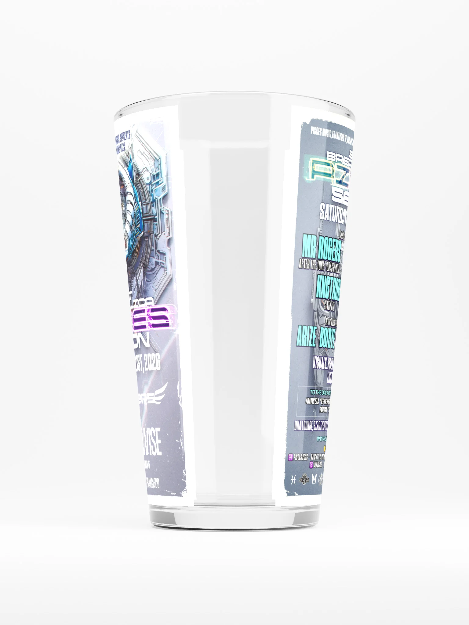 Secret Breakedelica: Pisces Season Shaker Pint Glass product image (5)