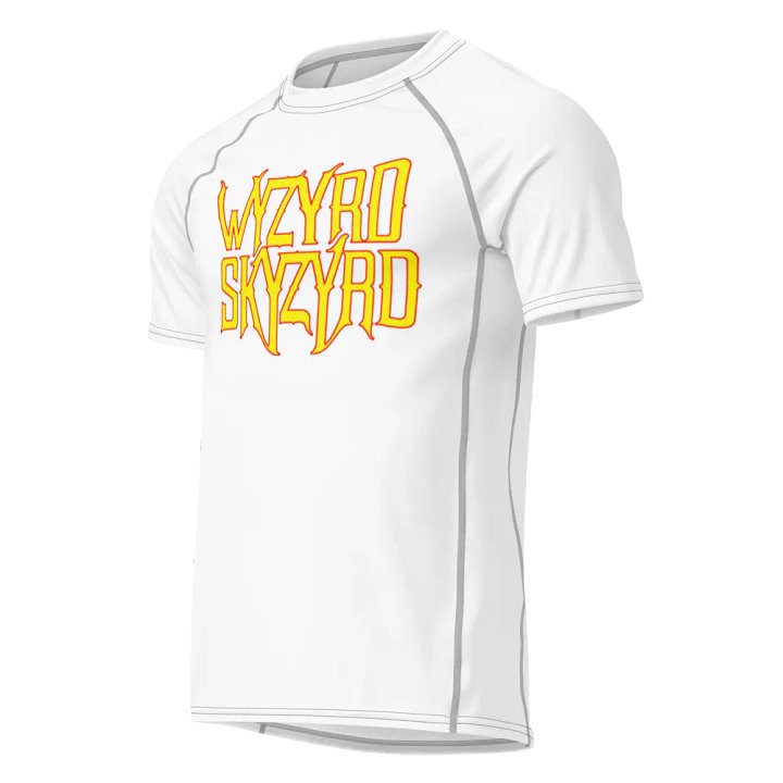 Wyzyrd Skyzyrd Logo All-Over Print Men's Recycled Short Sleeve Rash Guard product image (1)