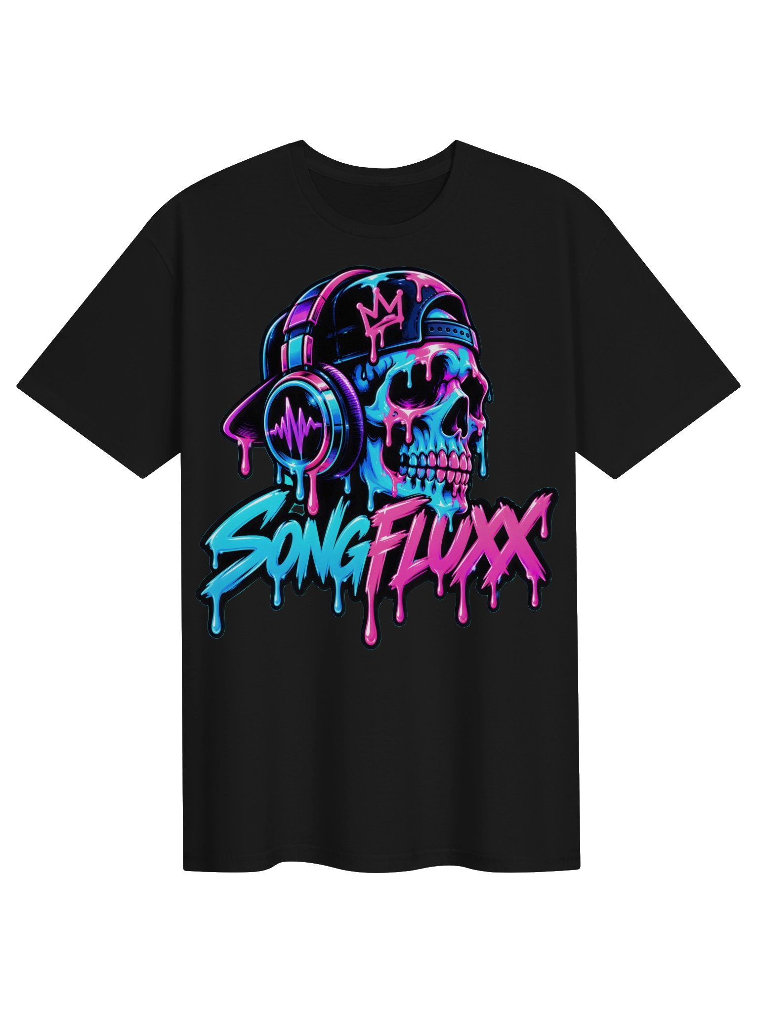 SONG FLUXX Neon Skull DJ Tee
