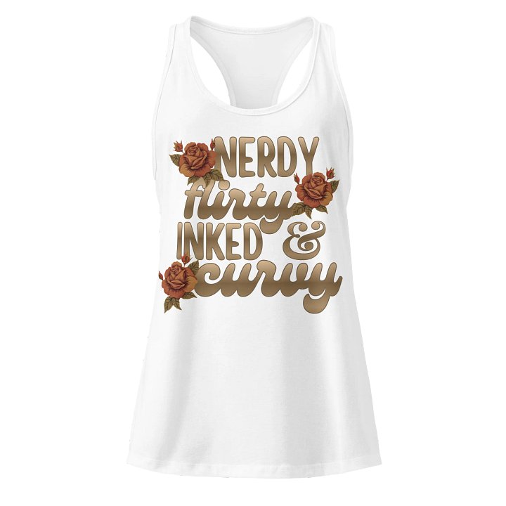 Nerdy Flirty Inked & Curvy Women's Tank Top product image (13)