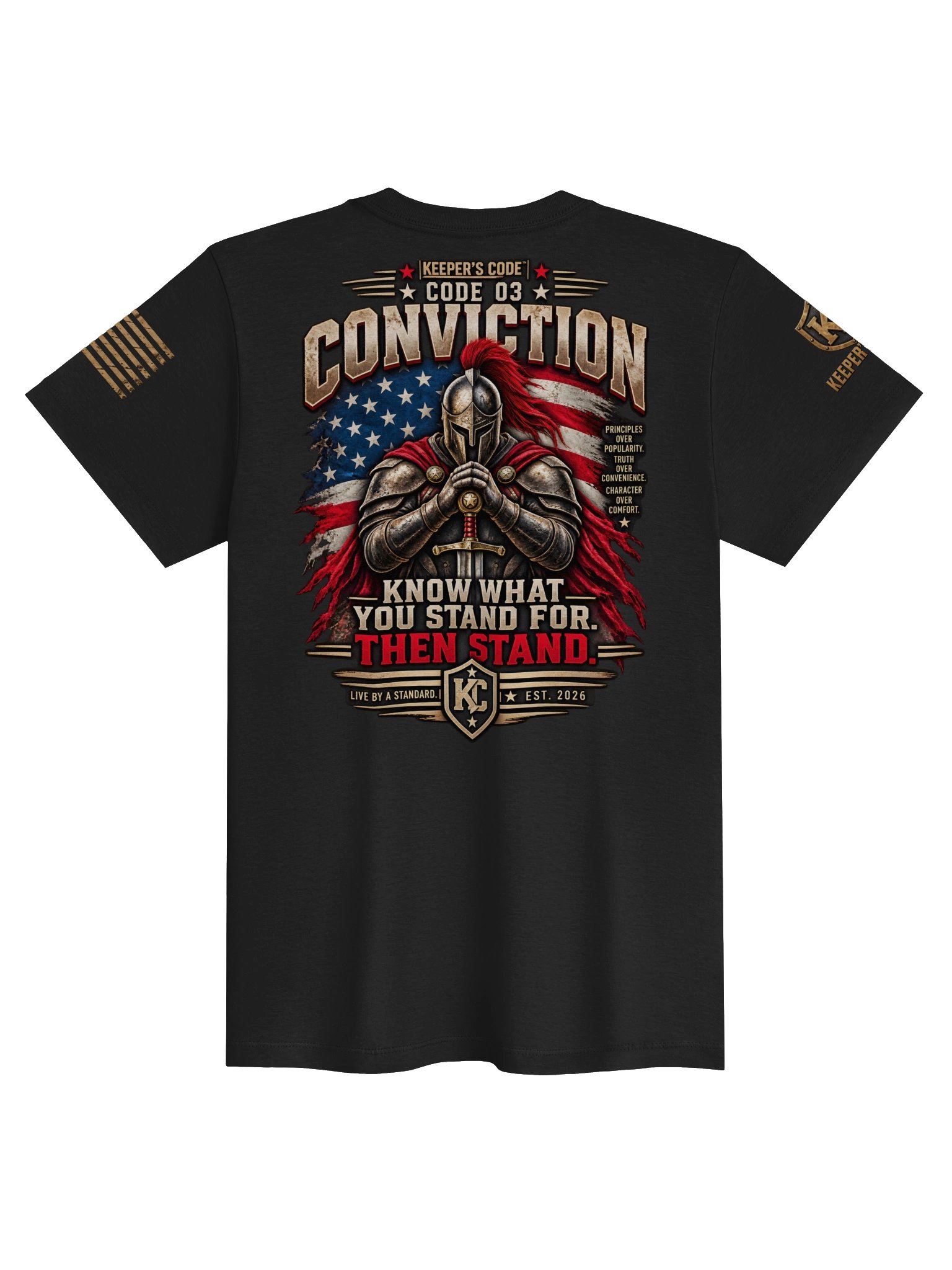 Women’s American Warrior Patriotic Graphic T-Shirt product image (3)