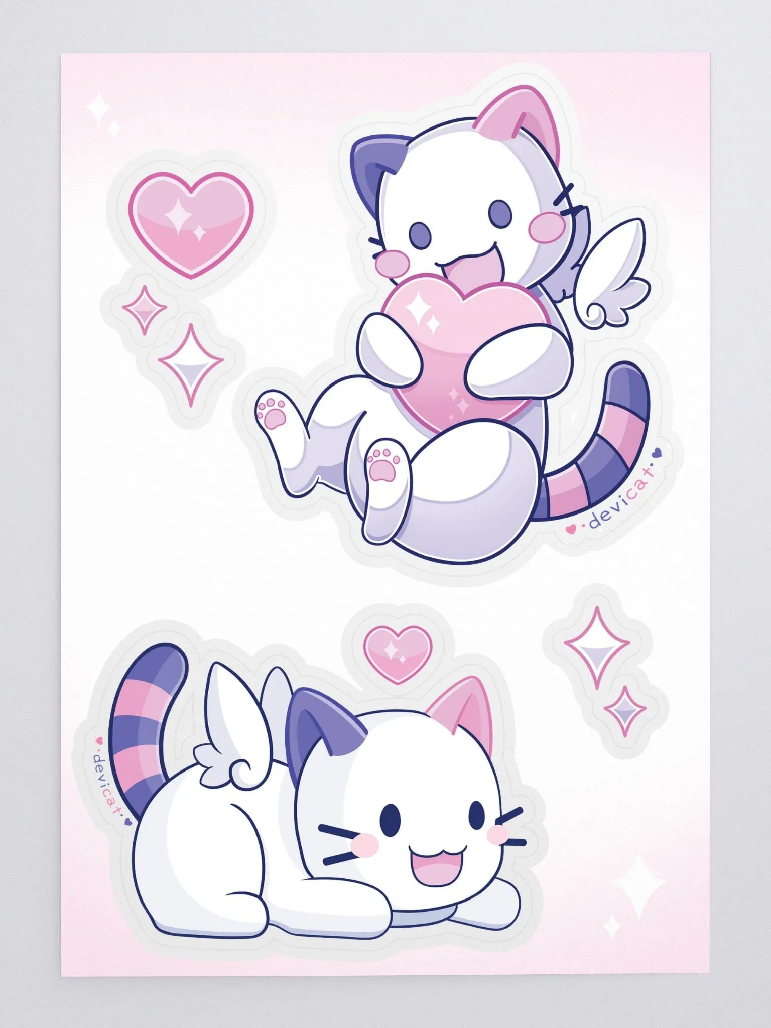 CandiCat Valentine Sticker Sheet product image (3)