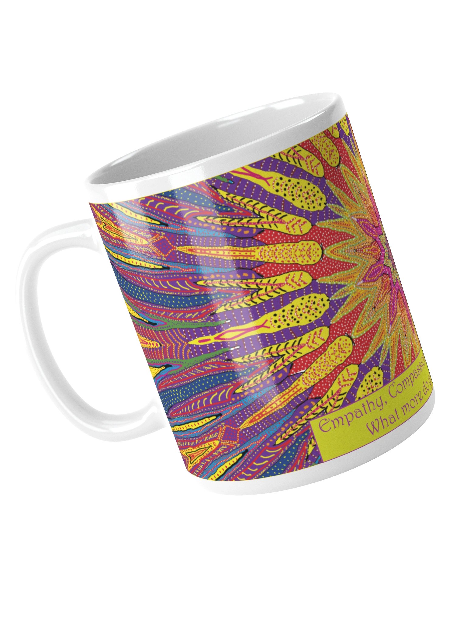 Inspirational mug: "Empathy, Compassion, Understanding, Love. What more do you need to know?" product image (5)