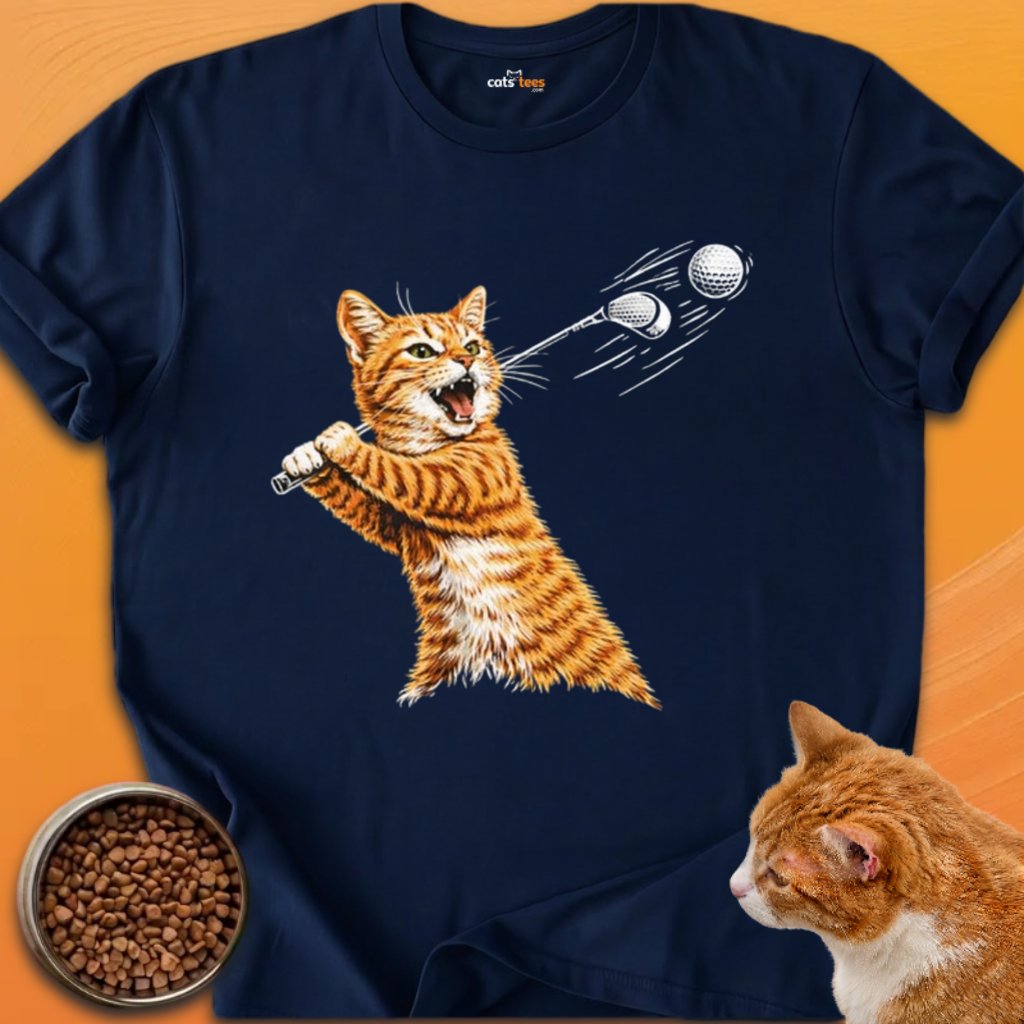 A Ginger Cat Playing Golf product image (23)
