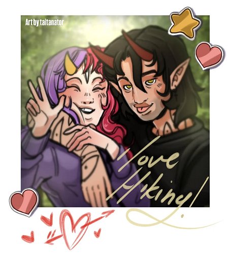 I made a few examples of my polaroid commissions!! Using Alyak (my sona) as a reference,  because I love her and why not! COM...