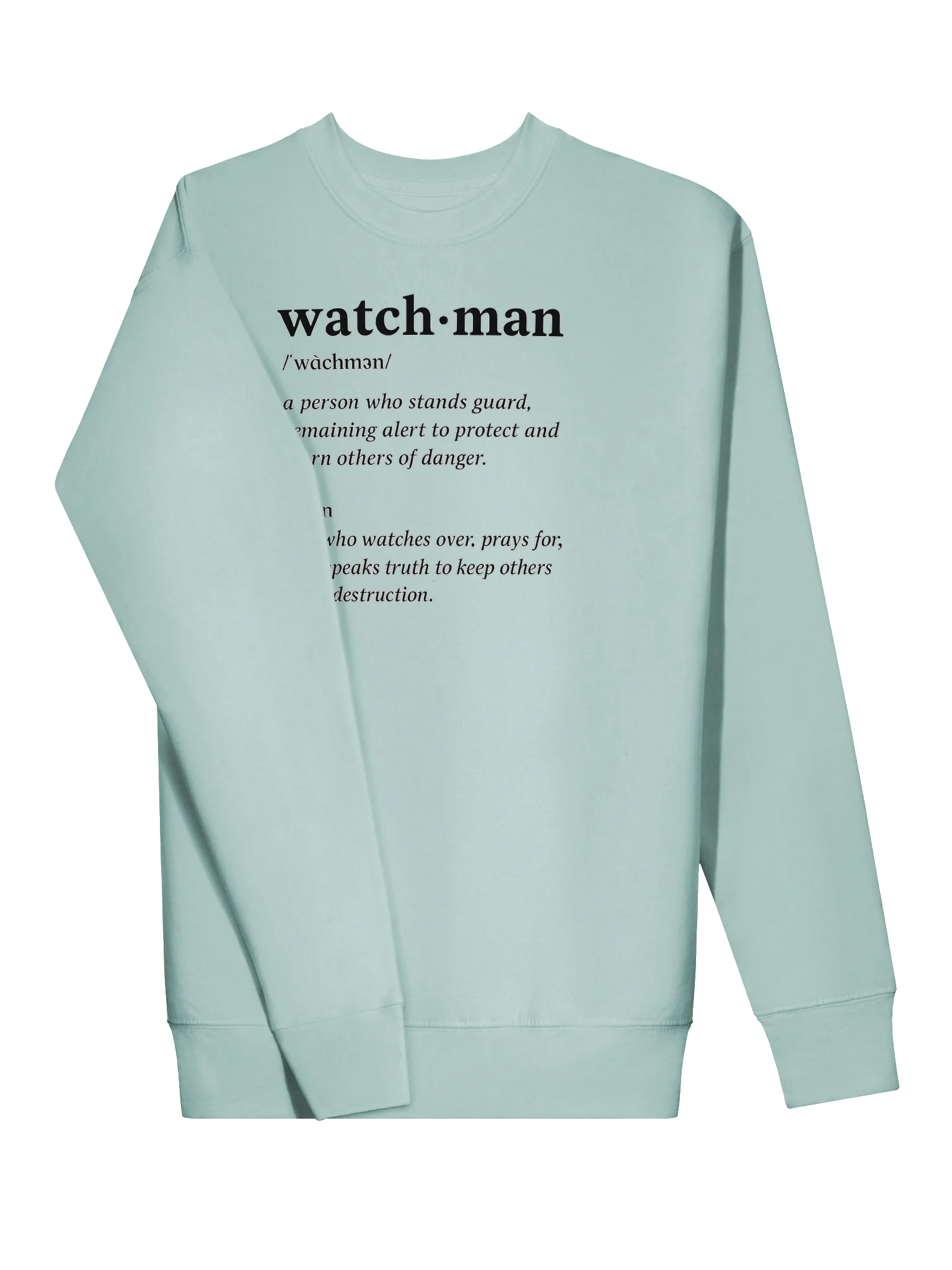 Watchman Sweatshirt | Ezekiel 33:7 | Stand Alert. Pray Boldly. Speak Truth. product image (3)