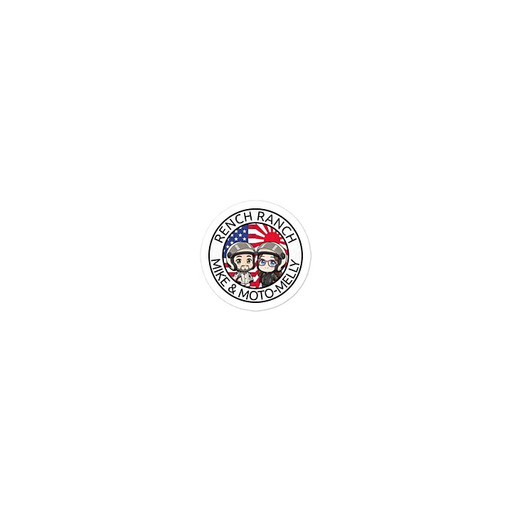 Mike & Moto-Melly Adv Biker USA & Japan Die-Cut Stickers product image (1)