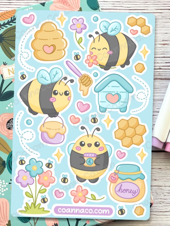 Bees Sticker Sheet product image (2)